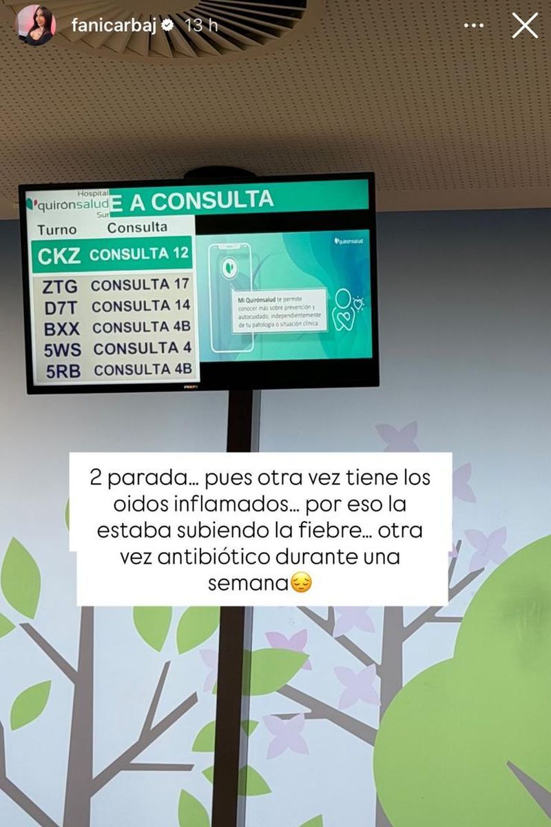 La influencer ha acabado en urgencias con la pequeña Victoria