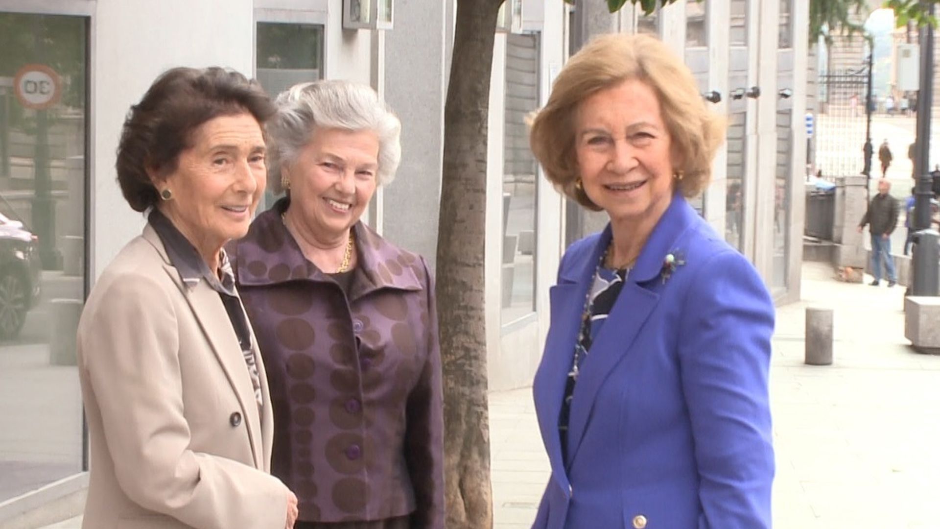 La reina Sofía, con Ana de Orleans y Paloma O'Shea