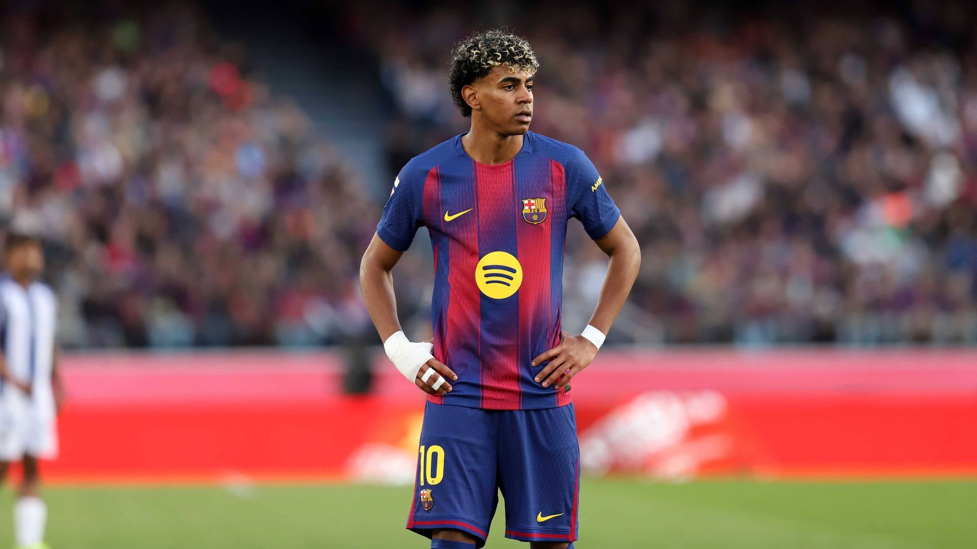 Lamine Yamal en el partido contra el Levante