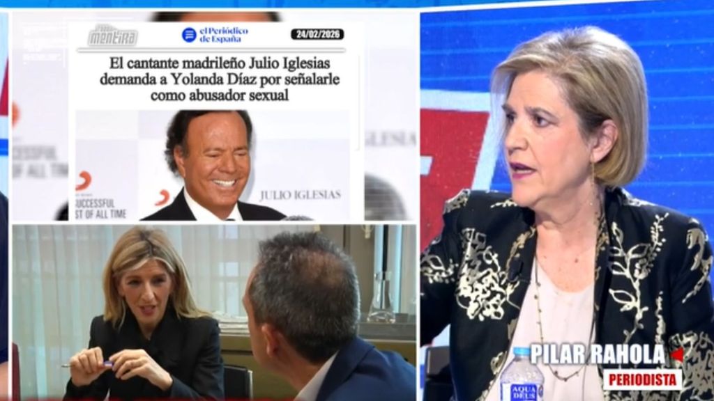Pilar Rahola se posiciona tras la demanda de Julio Iglesias a Yolanda Díaz: "A la vicepresidenta del Gobierno se la ha ido el dedito"
