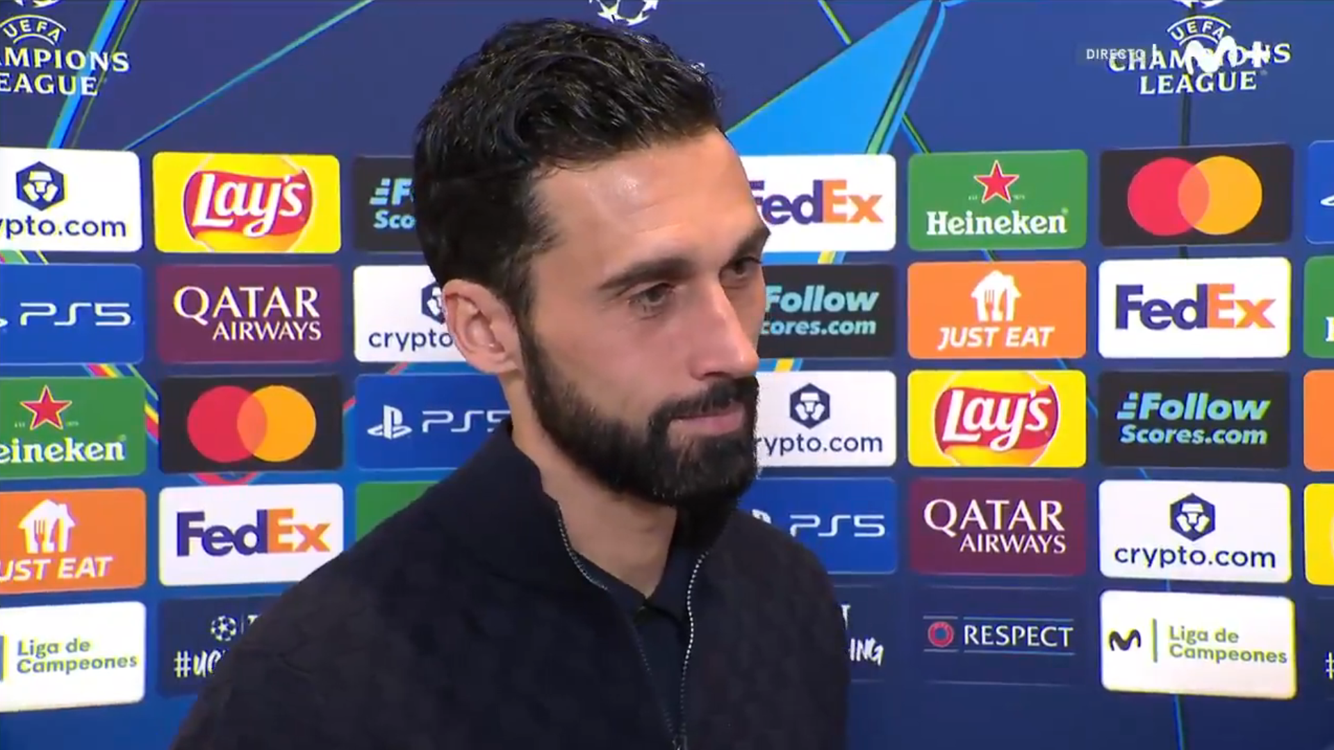 Arbeloa, en la previa del Real Madrid-Benfica.