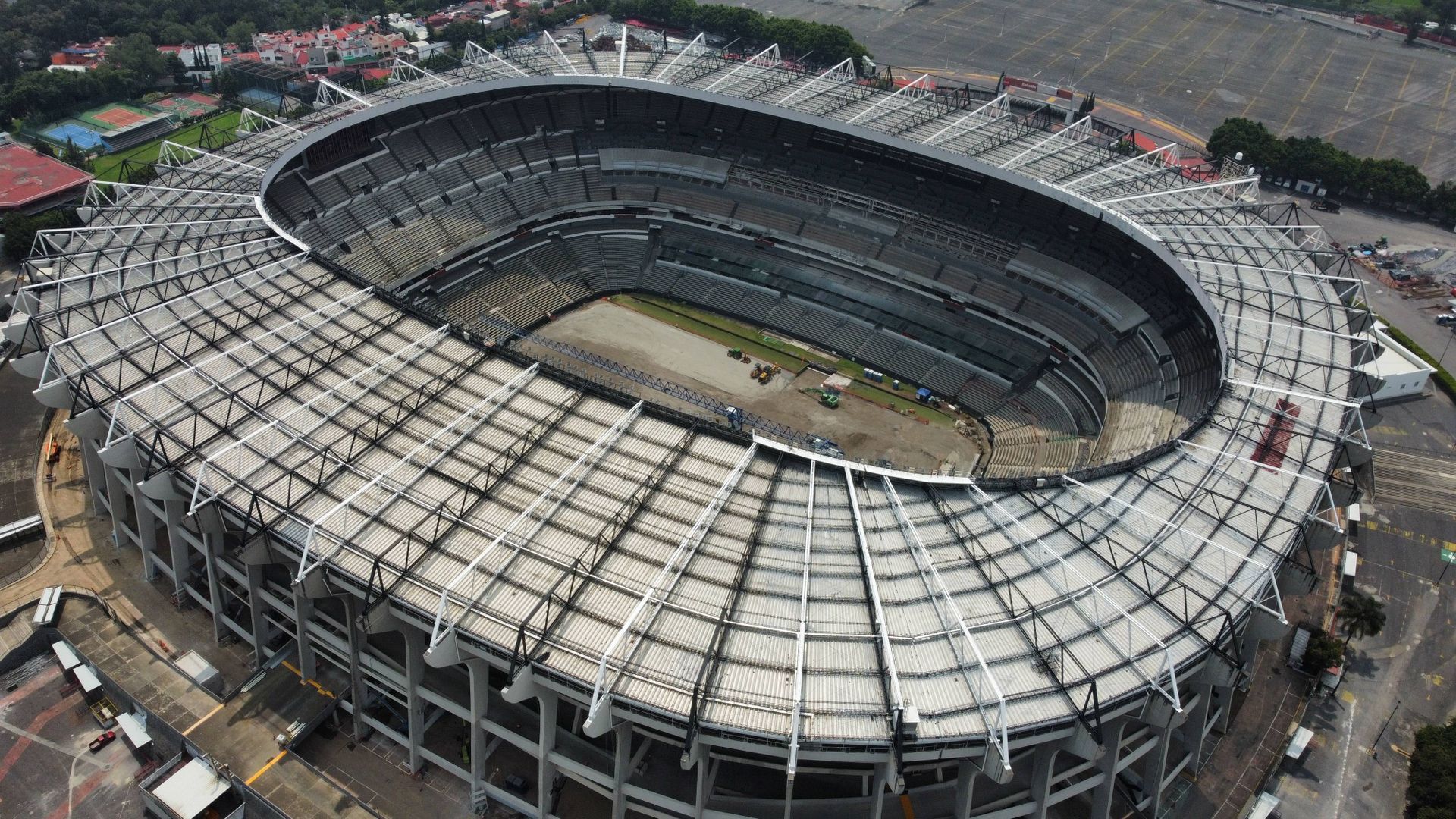 El Estadio Azteca de México, en obras para el Mundial 2026