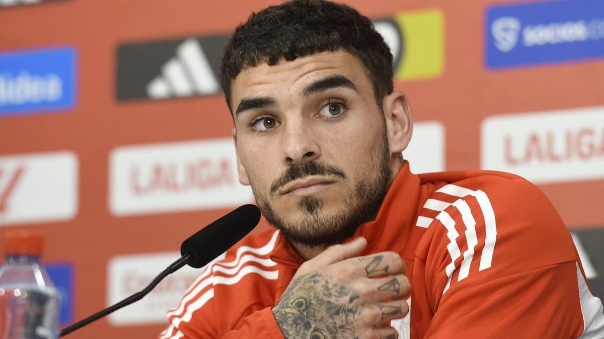 Isaac Romero, en sala de prensa