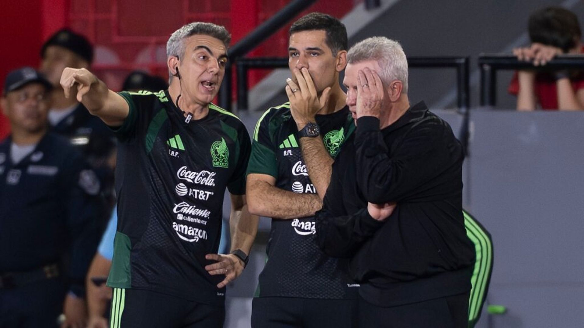 Javier Aguirre, con Toni Amor en la Selección de México