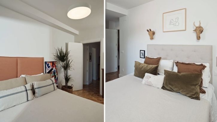 La casa tiene dos dormitorios