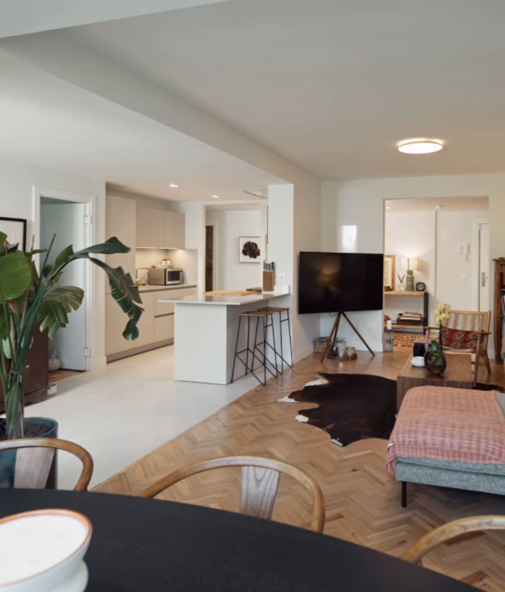 La entrada y el salón