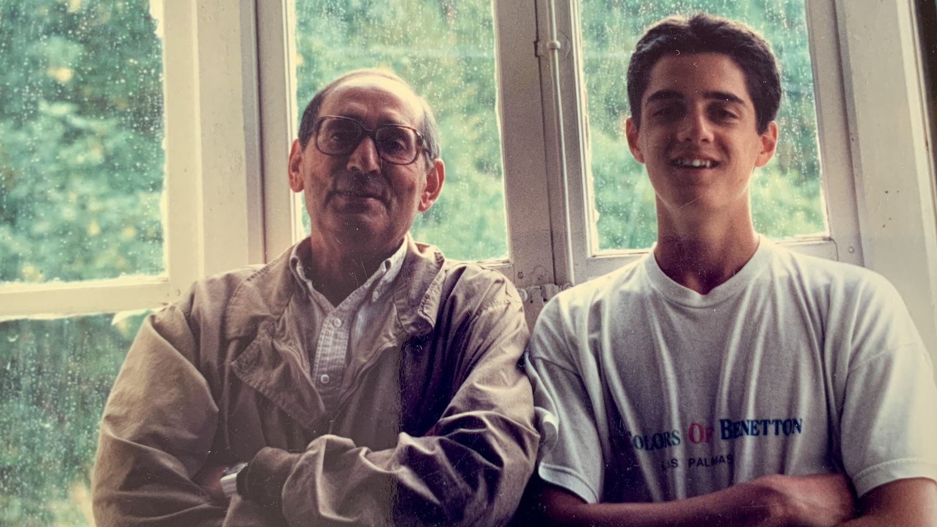 Miguel Delibes con su nieto Germán