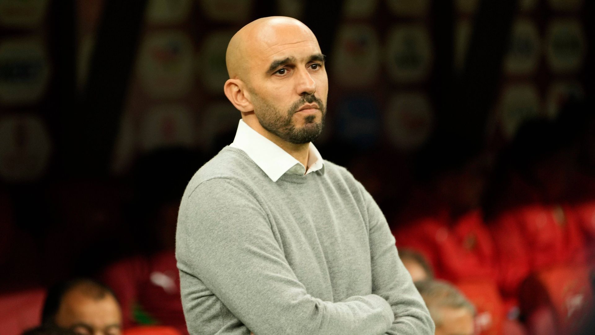 Regragui durante un partido de Marruecos Regragui durante un partido de Marruecos