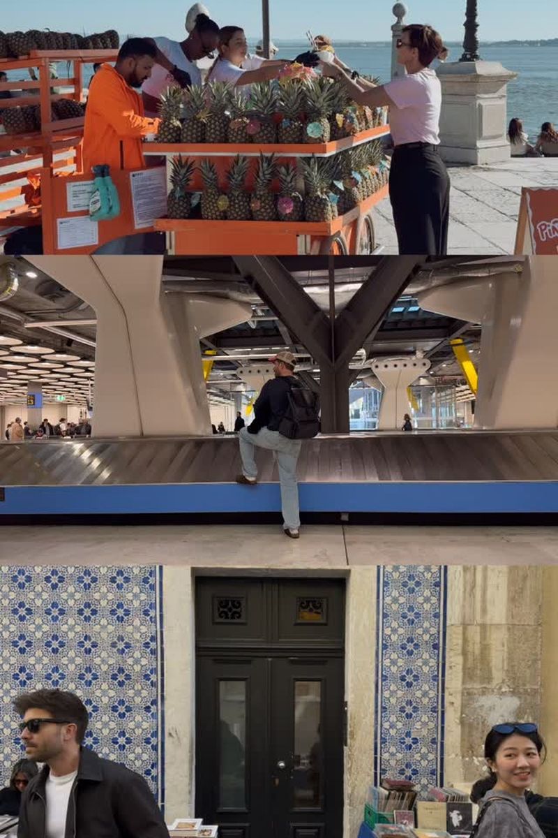 Una imagen del viaje de Juan Sesma a Portugal, en la que se puede ver a Pablo Alborán