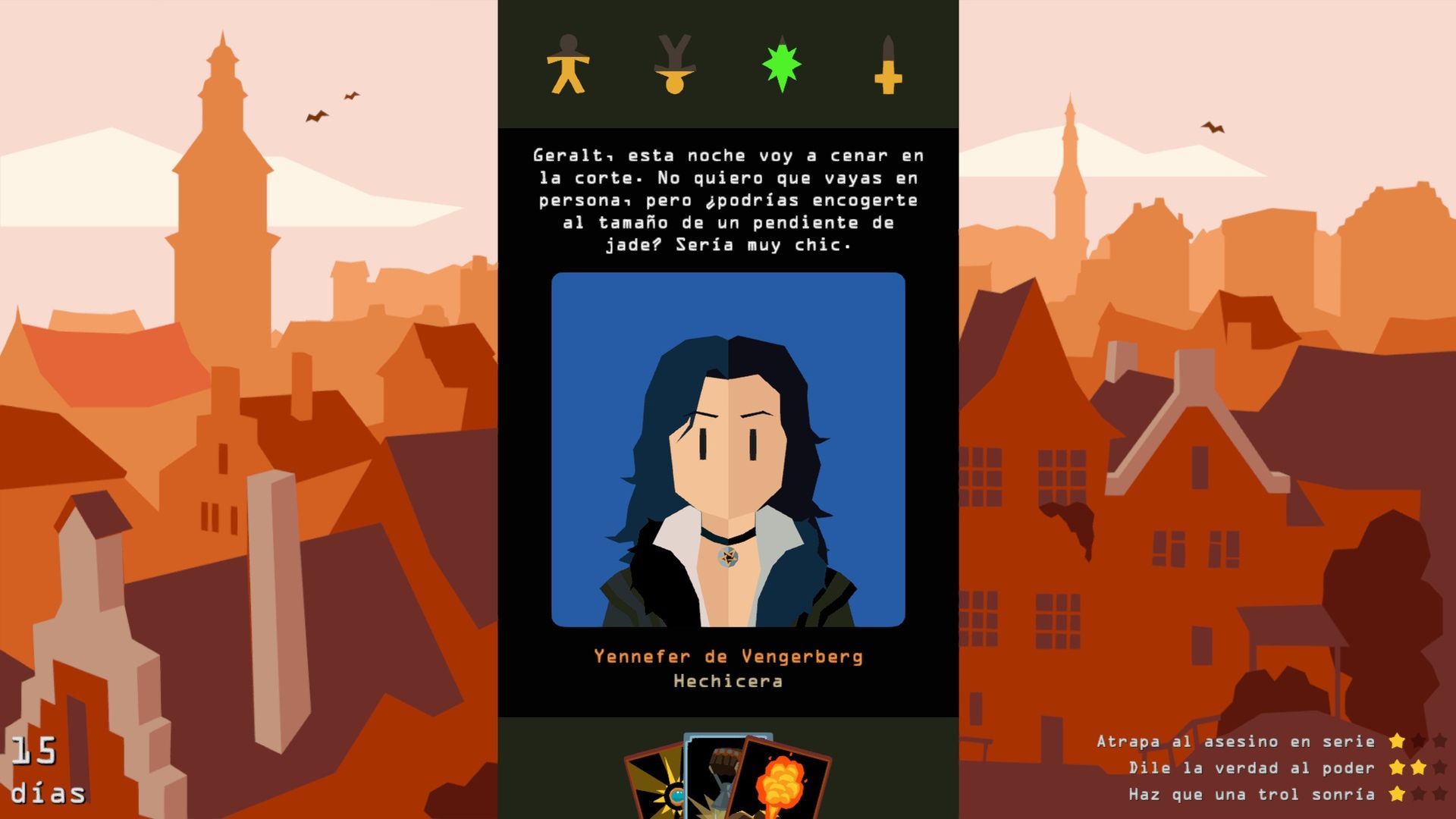 Yennefer también es un personaje causal en Reigns: The Witcher