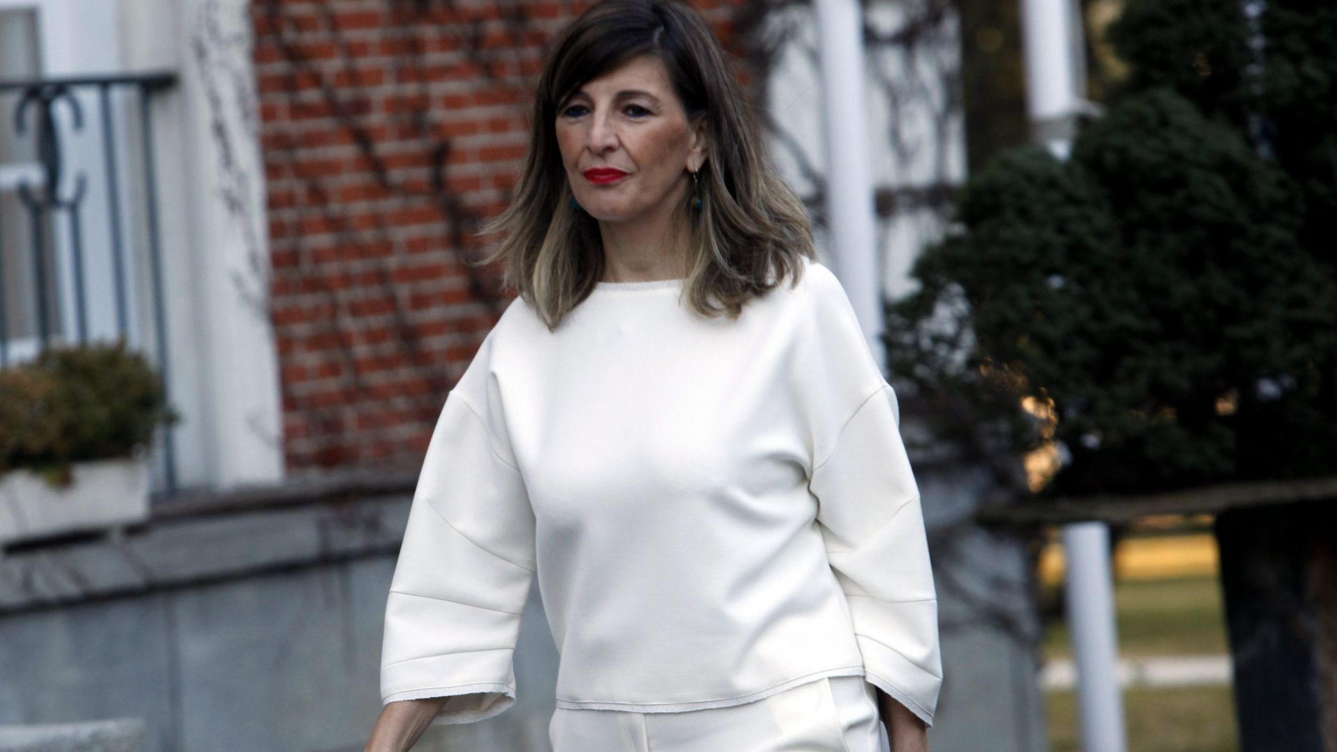 Yolanda Díaz, tras ser nombrada ministra en el año 2020