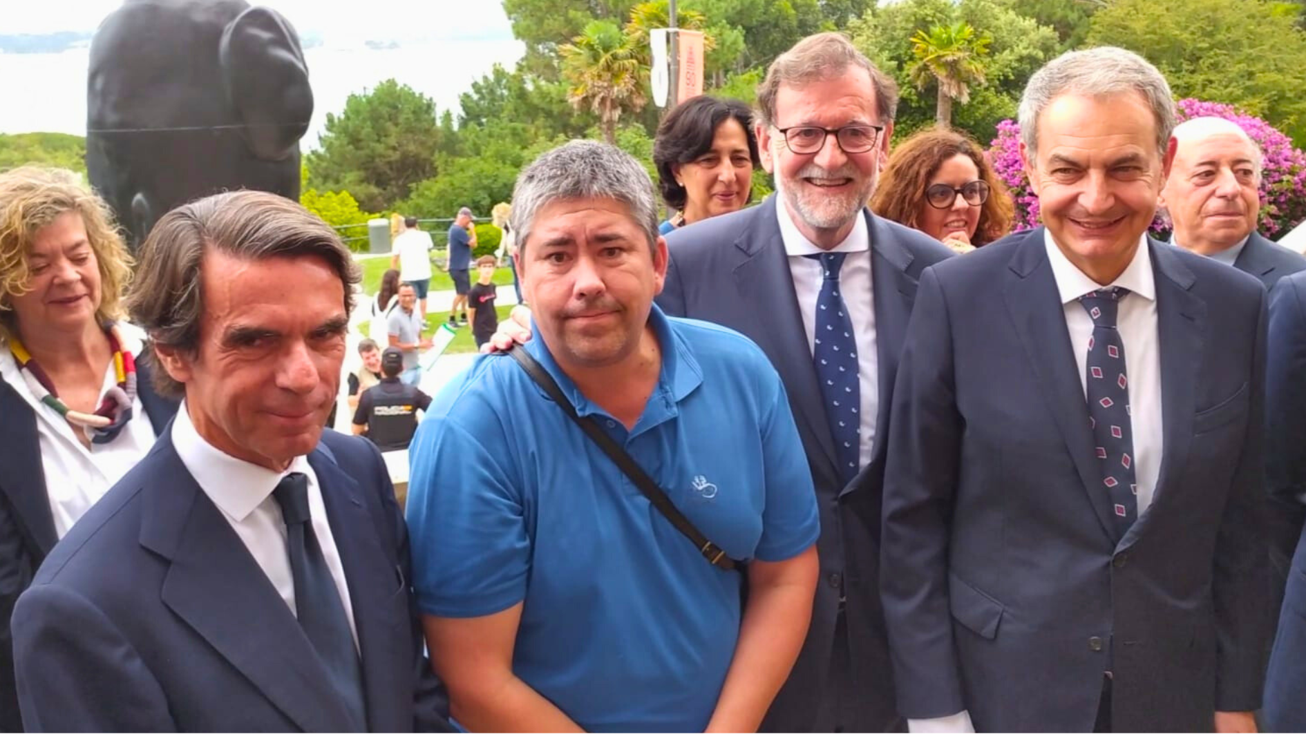 Ander, con Aznar, Zapatero y Rajoy