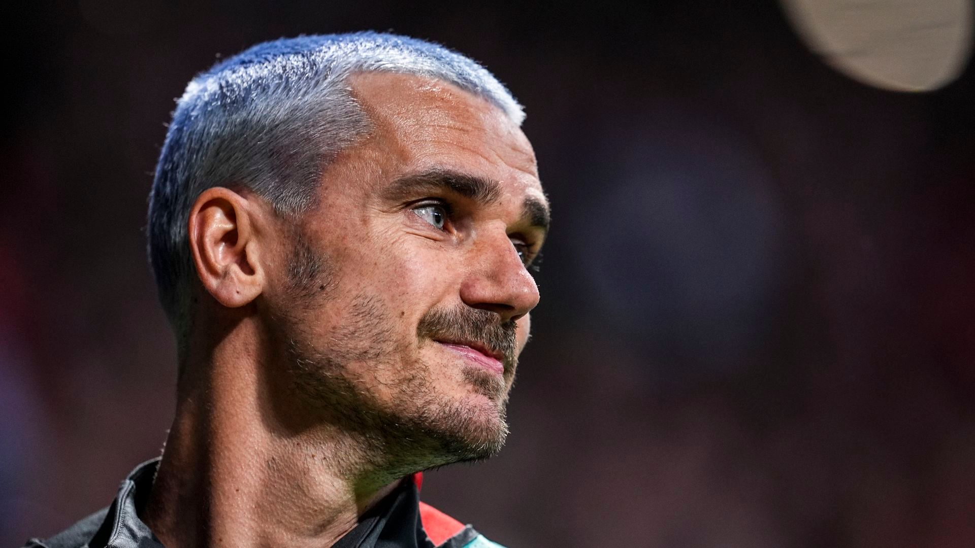 Antoine Griezmann antes de un partido del Atlético de Madrid