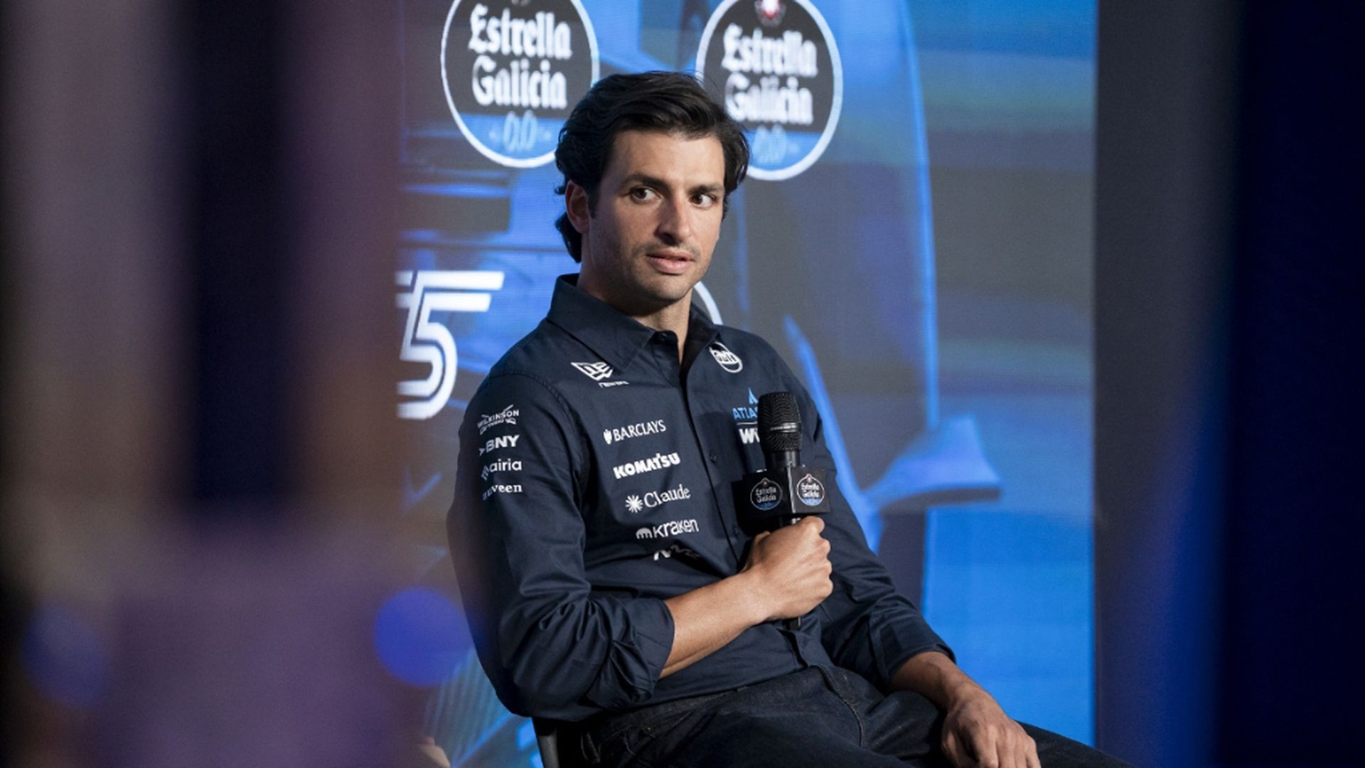 Carlos Sainz, en rueda de prensa