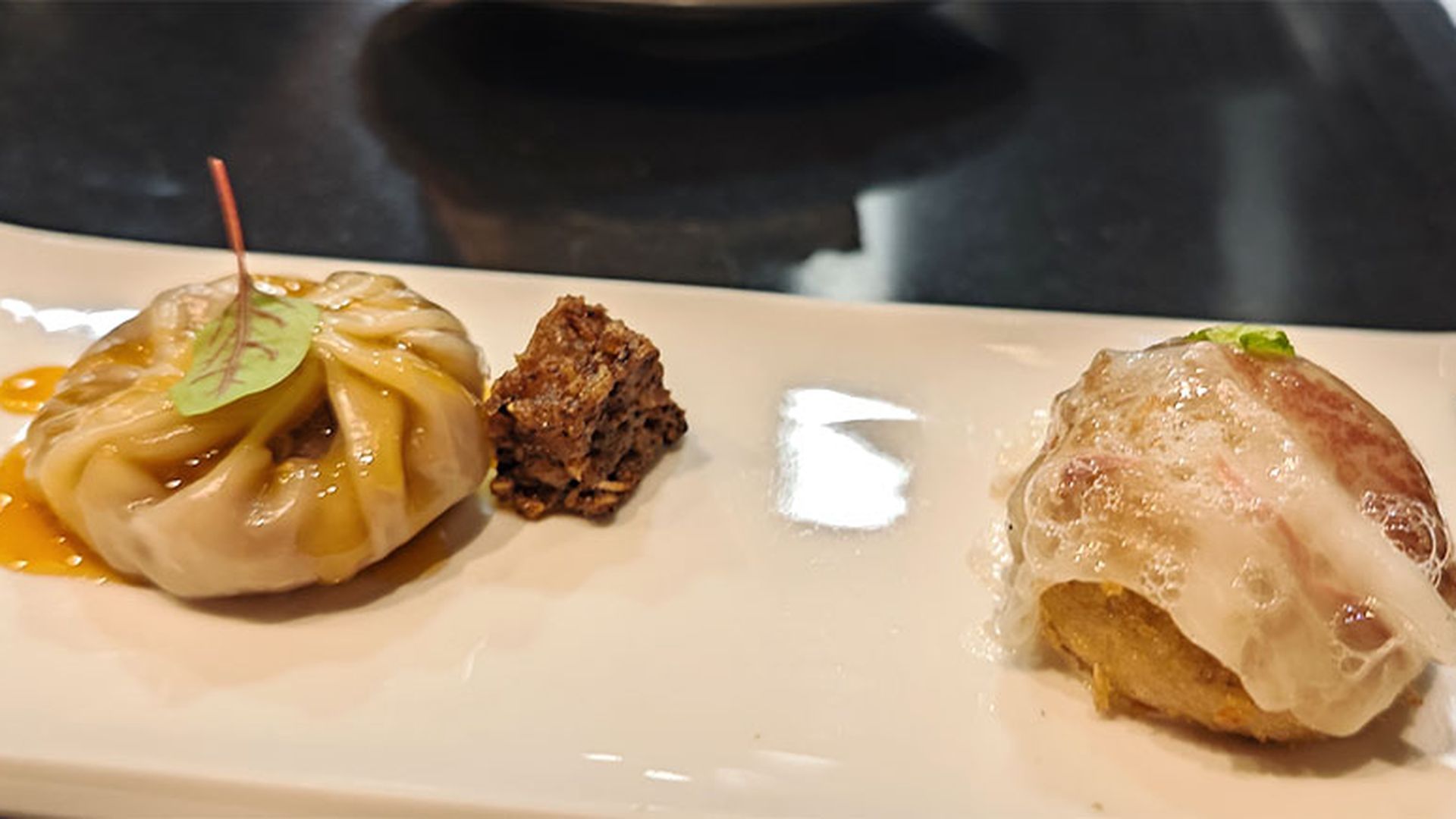 Empanadilla y croqueta