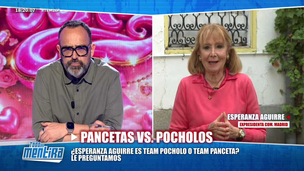 Esperanza Aguirre sobre la crisis interna del PP madrileño, entre 'los Pocholos' y 'los Pancetas'