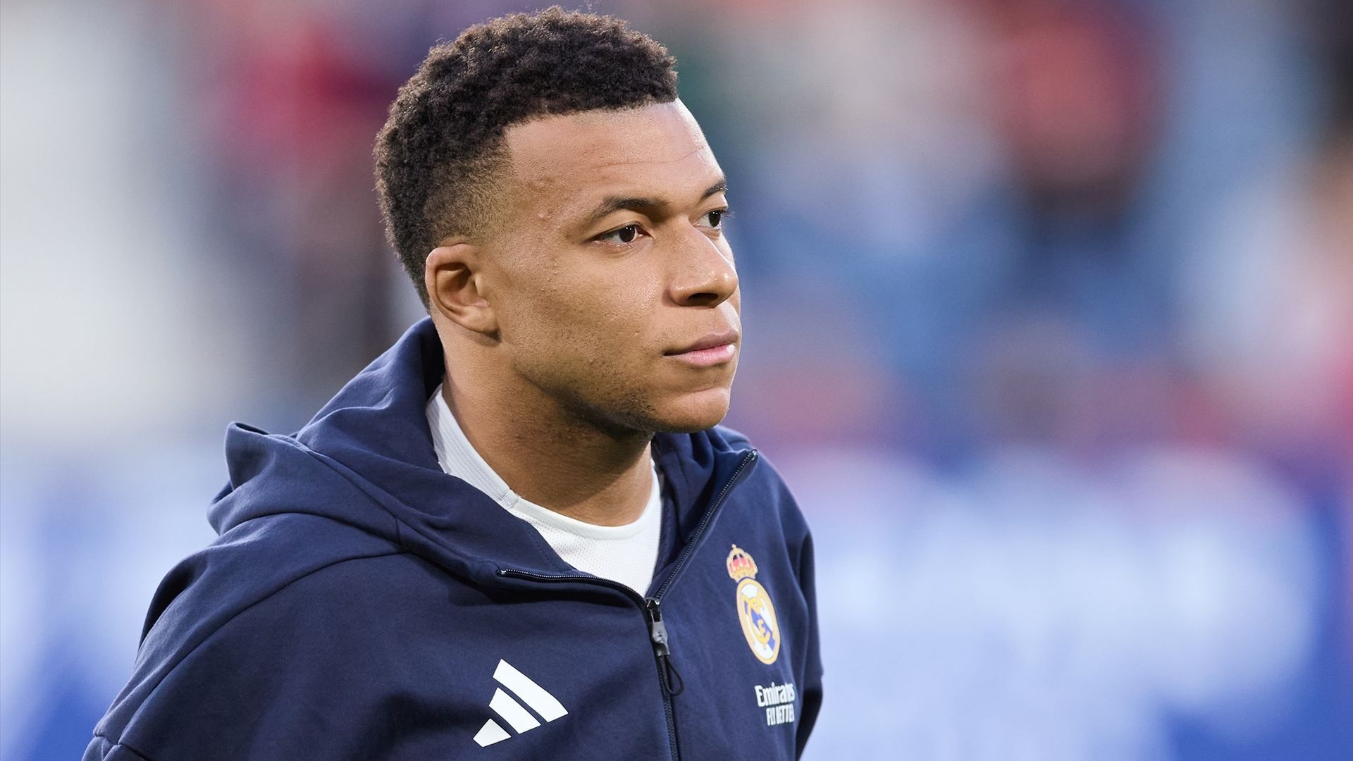 Kylian Mbappé en un partido del Real Madrid