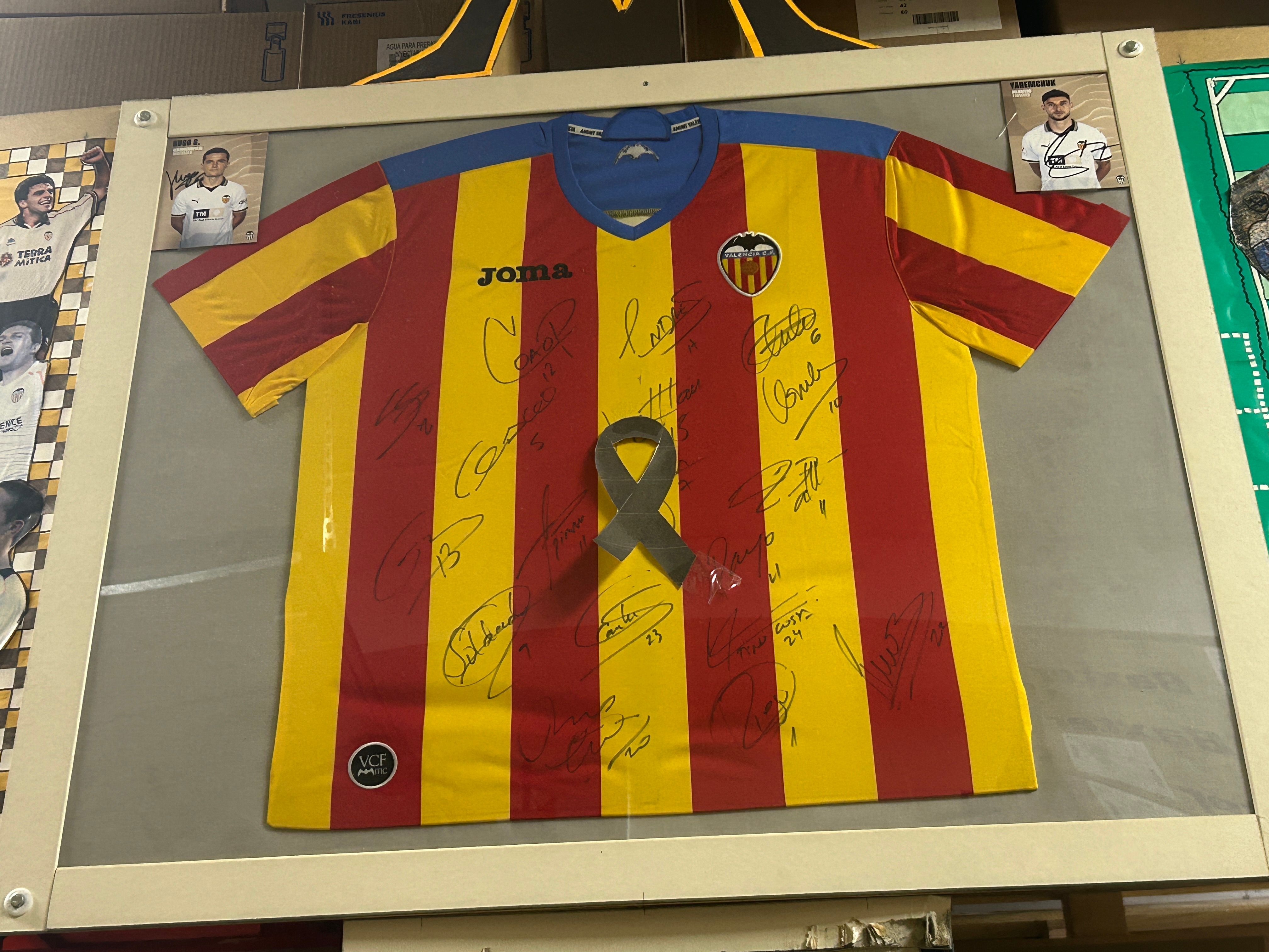 La camiseta del mural valencianista