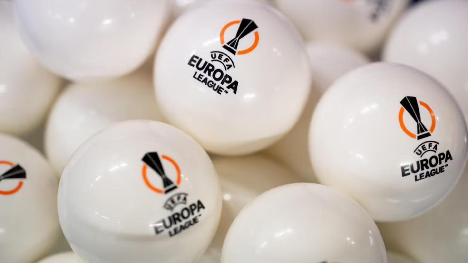 Las bolas de la Europa League, durante un sorteo Las bolas de la Europa League, durante un sorteo