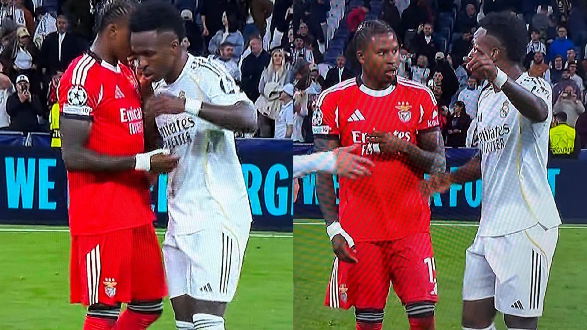 Sidny Lopes Cabral le pide a Vinicius su camiseta