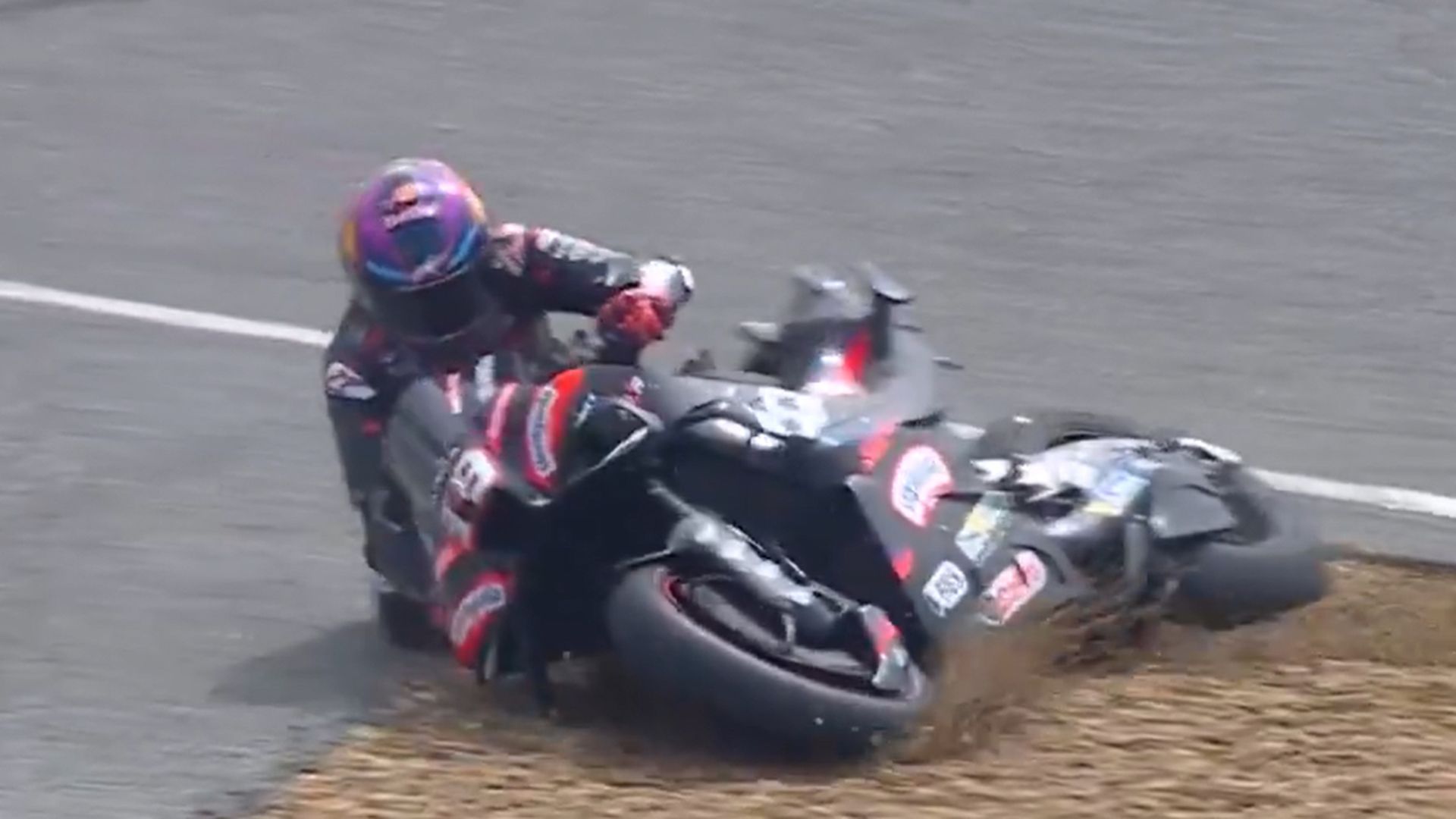 Caída de Jorge Martin en Tailandia