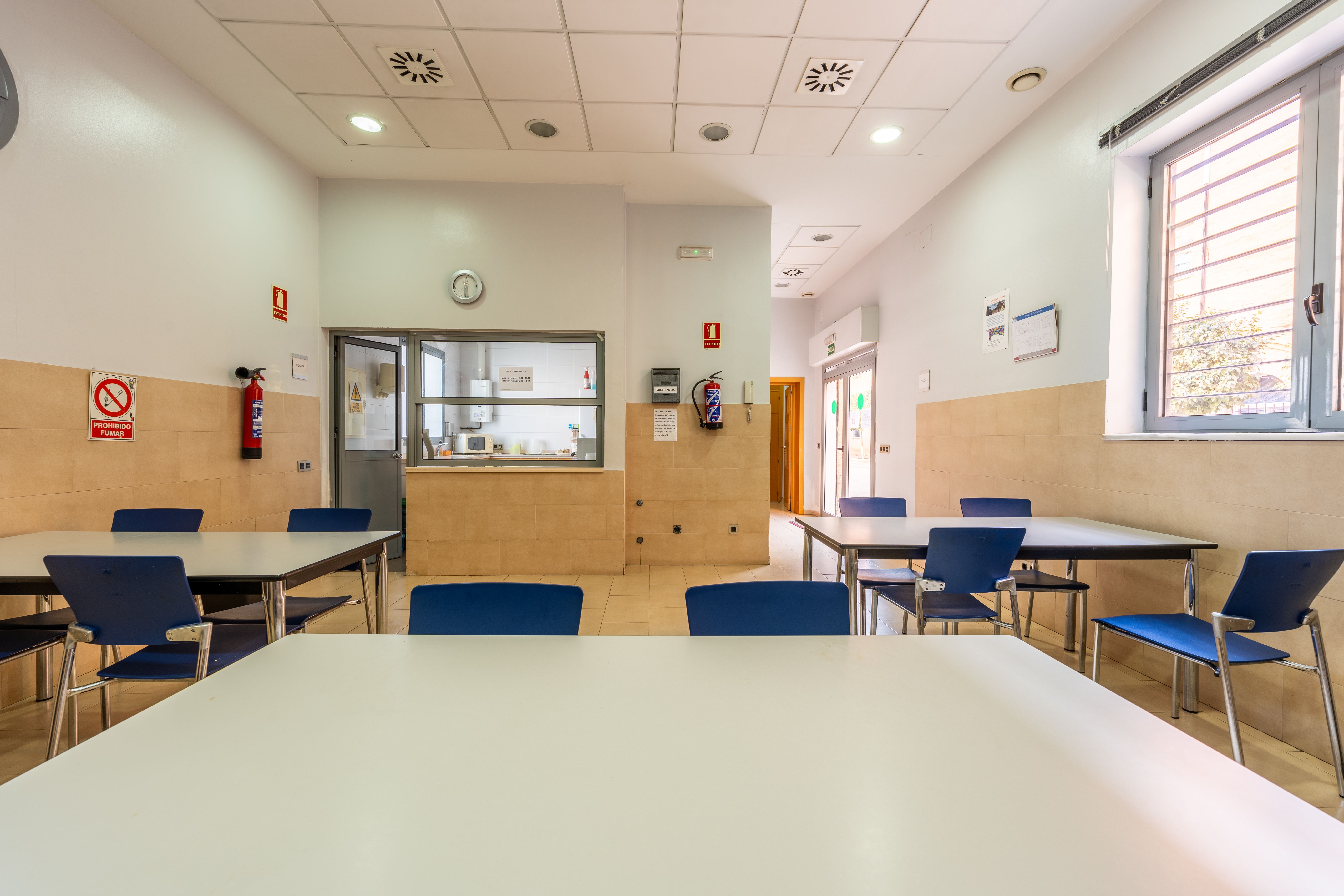 Comedor en el actual Hogar Virgen de los Reyes