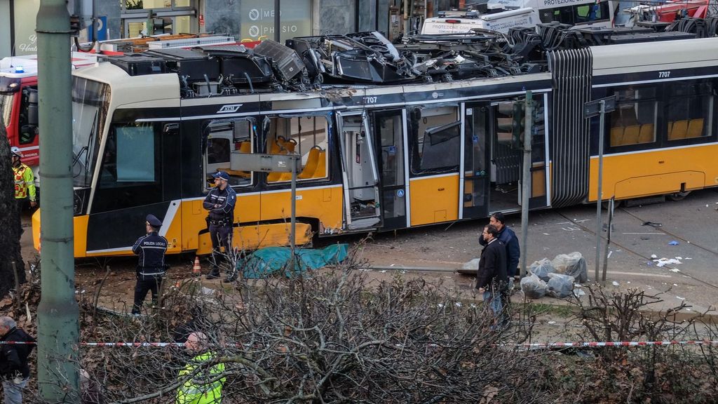 El descarrilamiento de un tranvía en Milán deja dos fallecidos: un peatón y una persona sin hogar