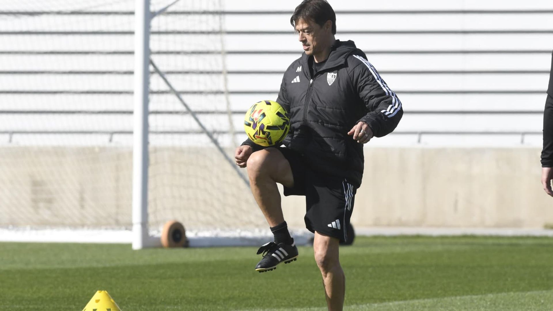 Matías Almeyda, en la sesión del viernes