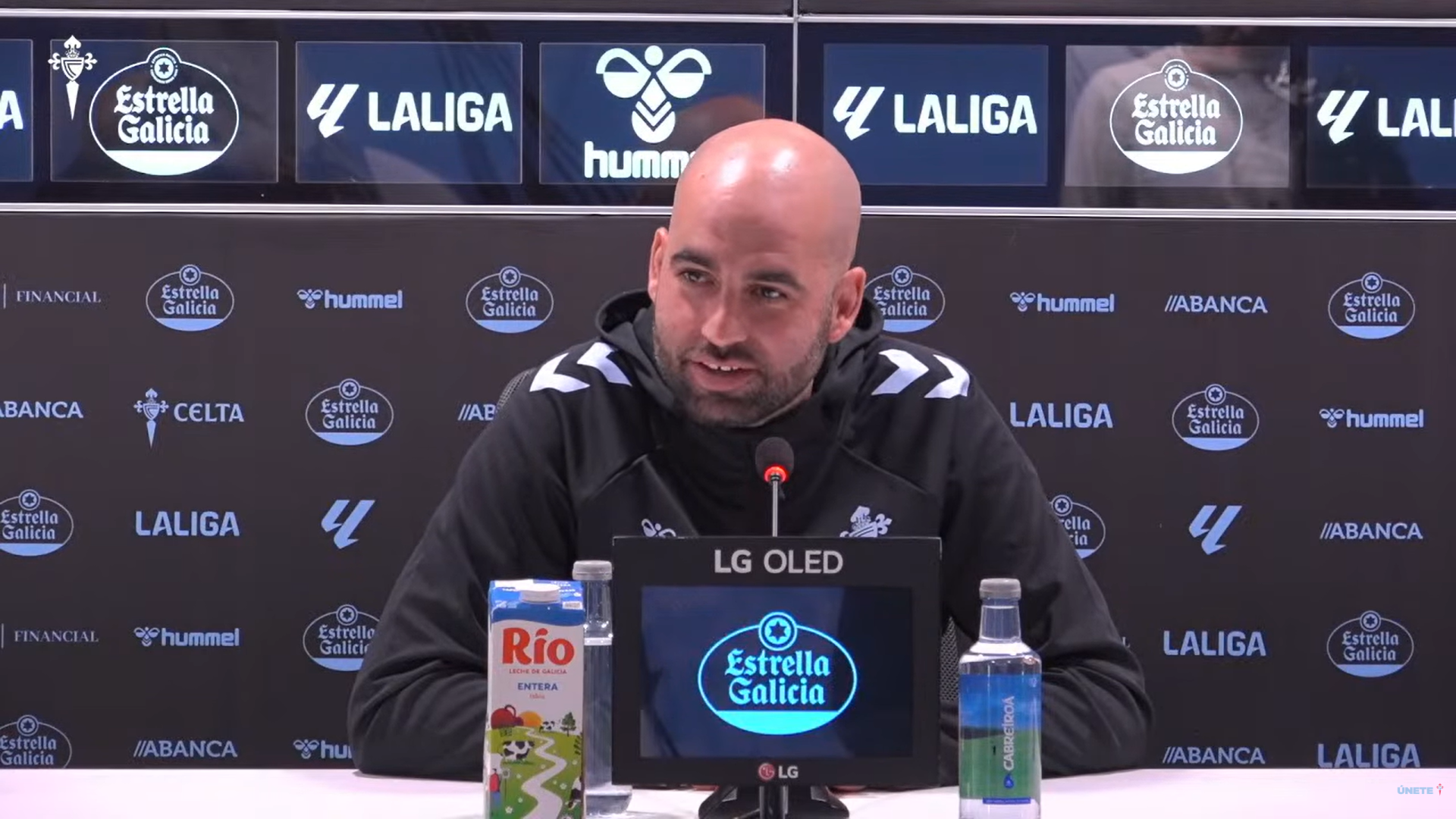 Claudio Giráldez, en sala de prensa