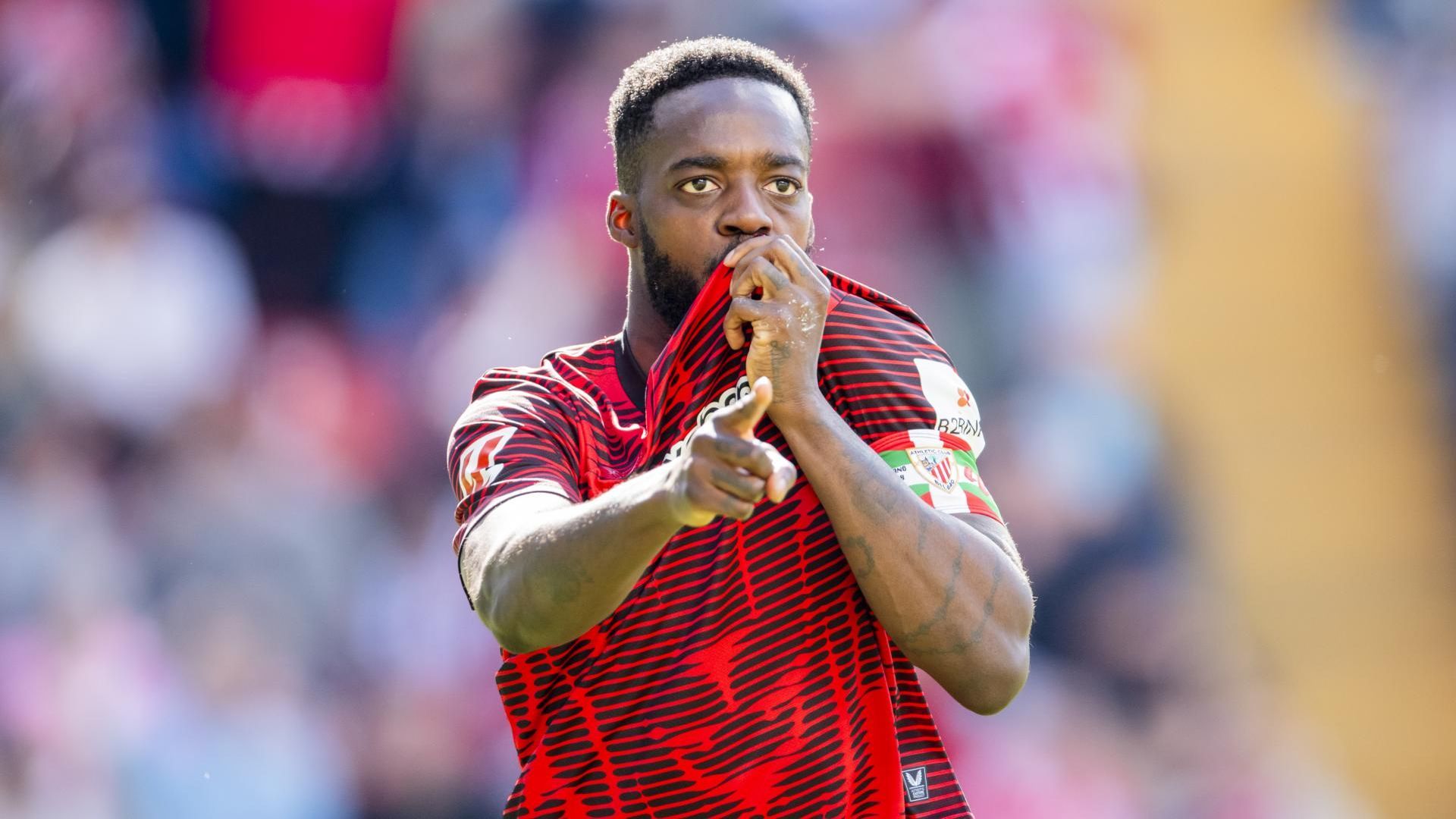 Dedicatoria del gol de Iñaki Williams ante el Rayo a su hijo en Vallecas Dedicatoria del gol de Iñaki Williams ante el Rayo a su hijo en Vallecas