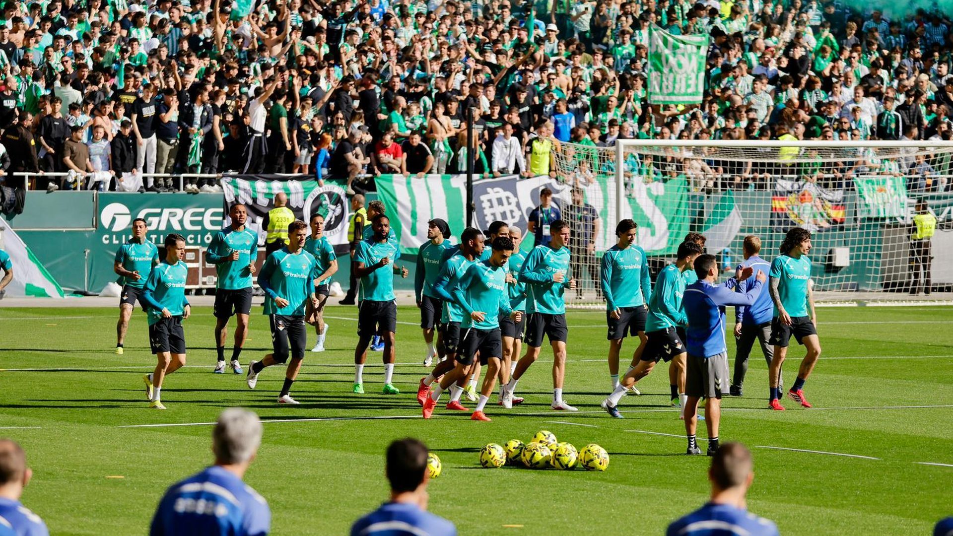 Entrenamiento a puerta abierta del Real Betis