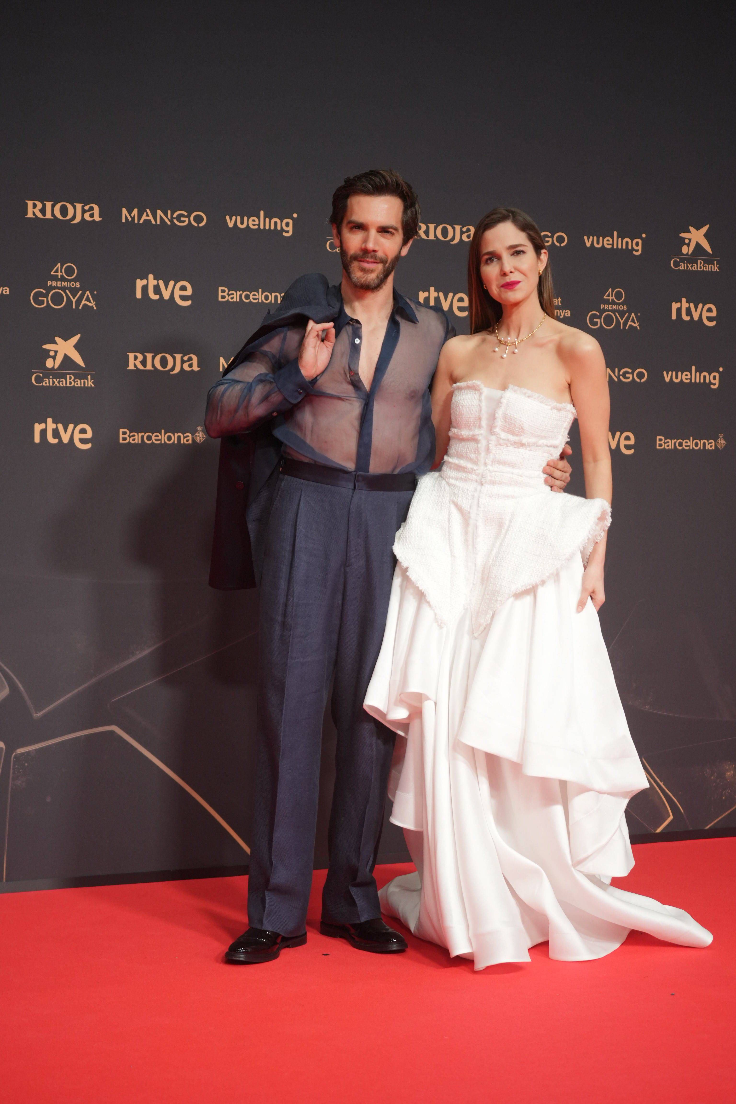 Marc Clotet y Natalia Sánchez, en los Premios Goya 2026