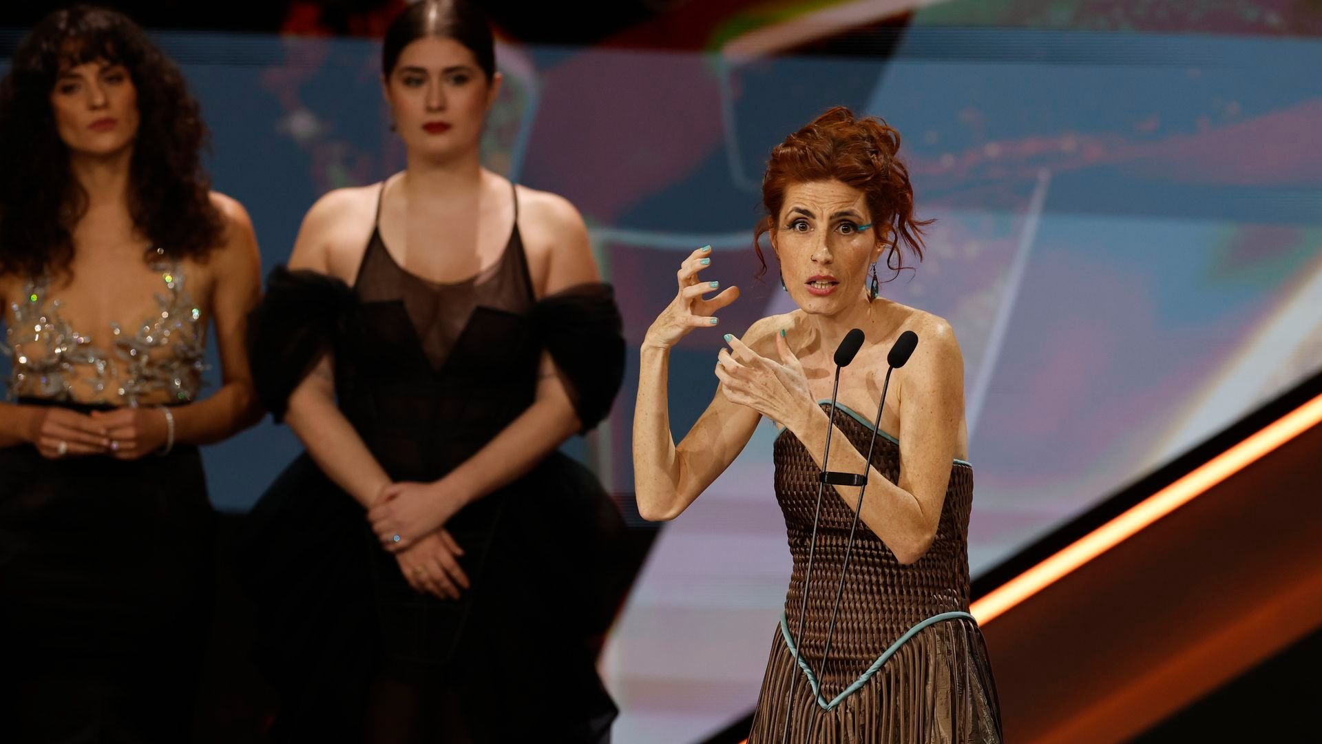 Miriam Garlo, al recibir el Premio Goya 2026