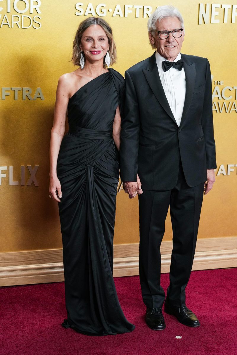 Calista Flockhart y Harrison Ford