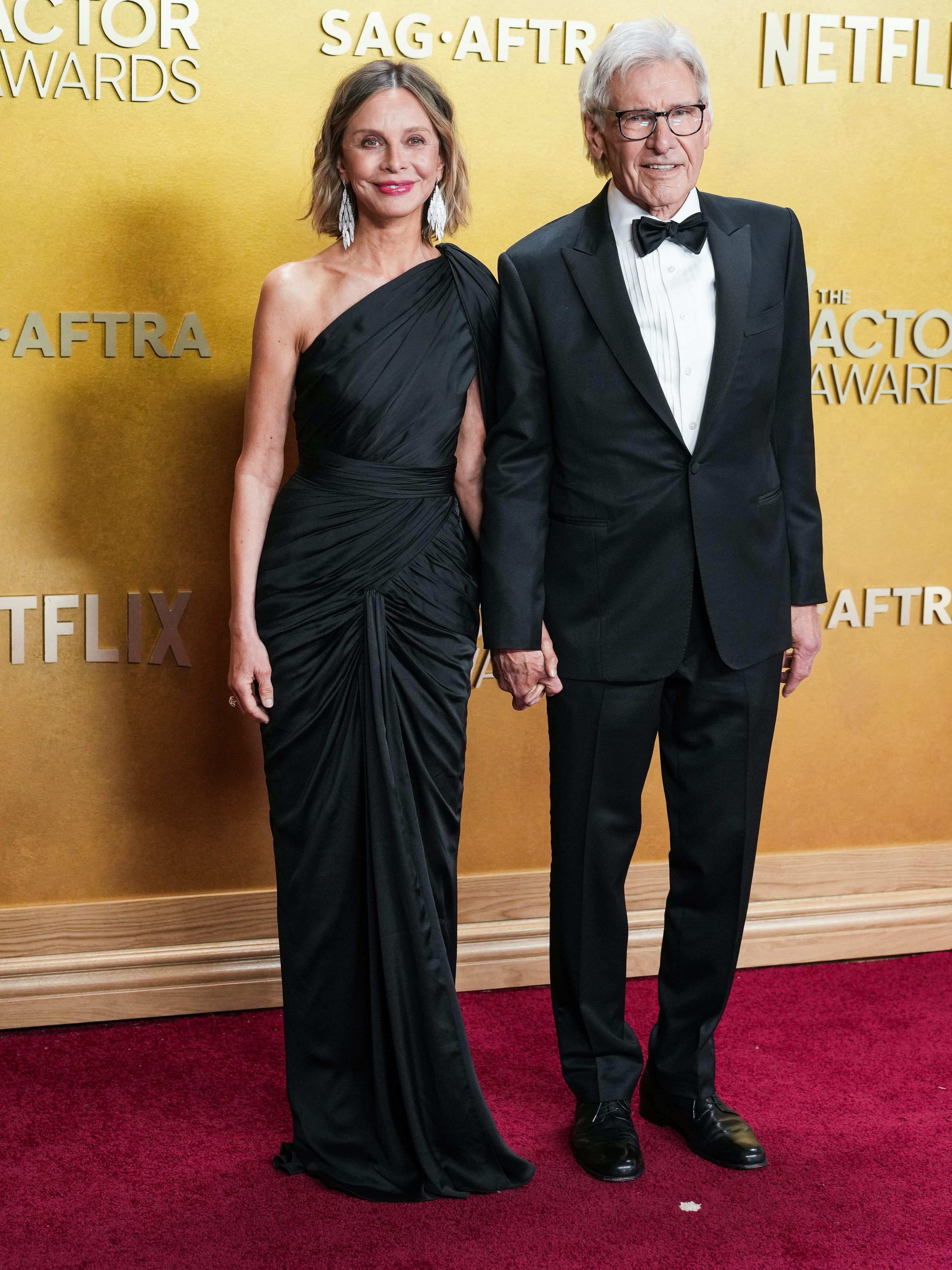 Calista Flockhart y Harrison Ford