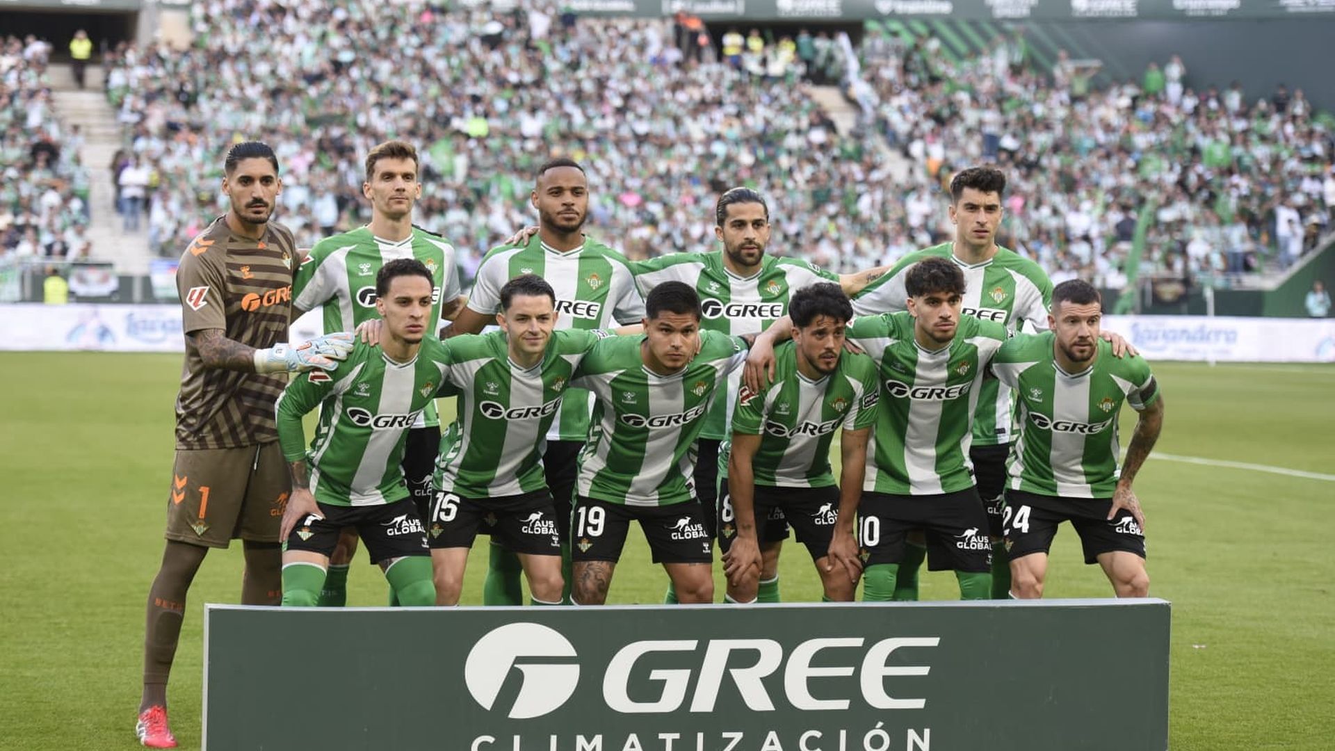 El once del Betis en el derbi ante el Sevilla El once del Betis en el derbi ante el Sevilla