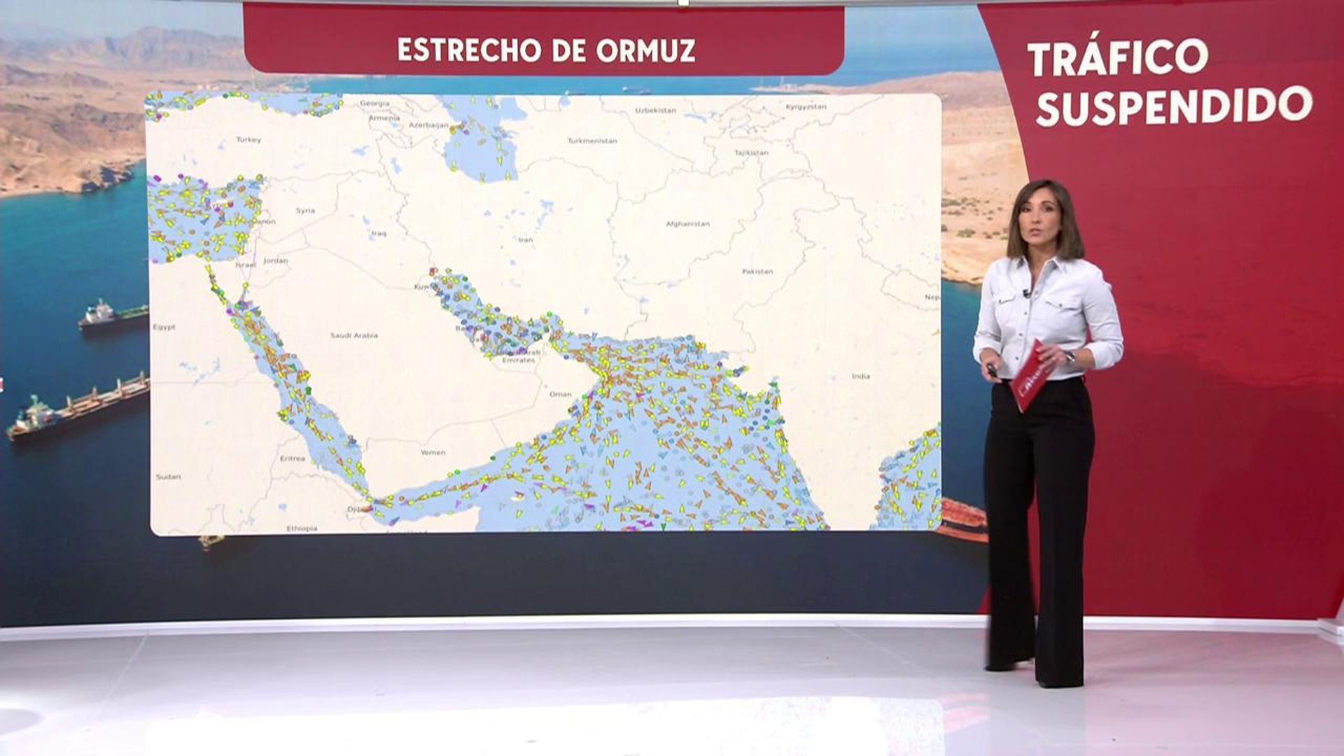 Estrecho de Ormuz hoy paralizado