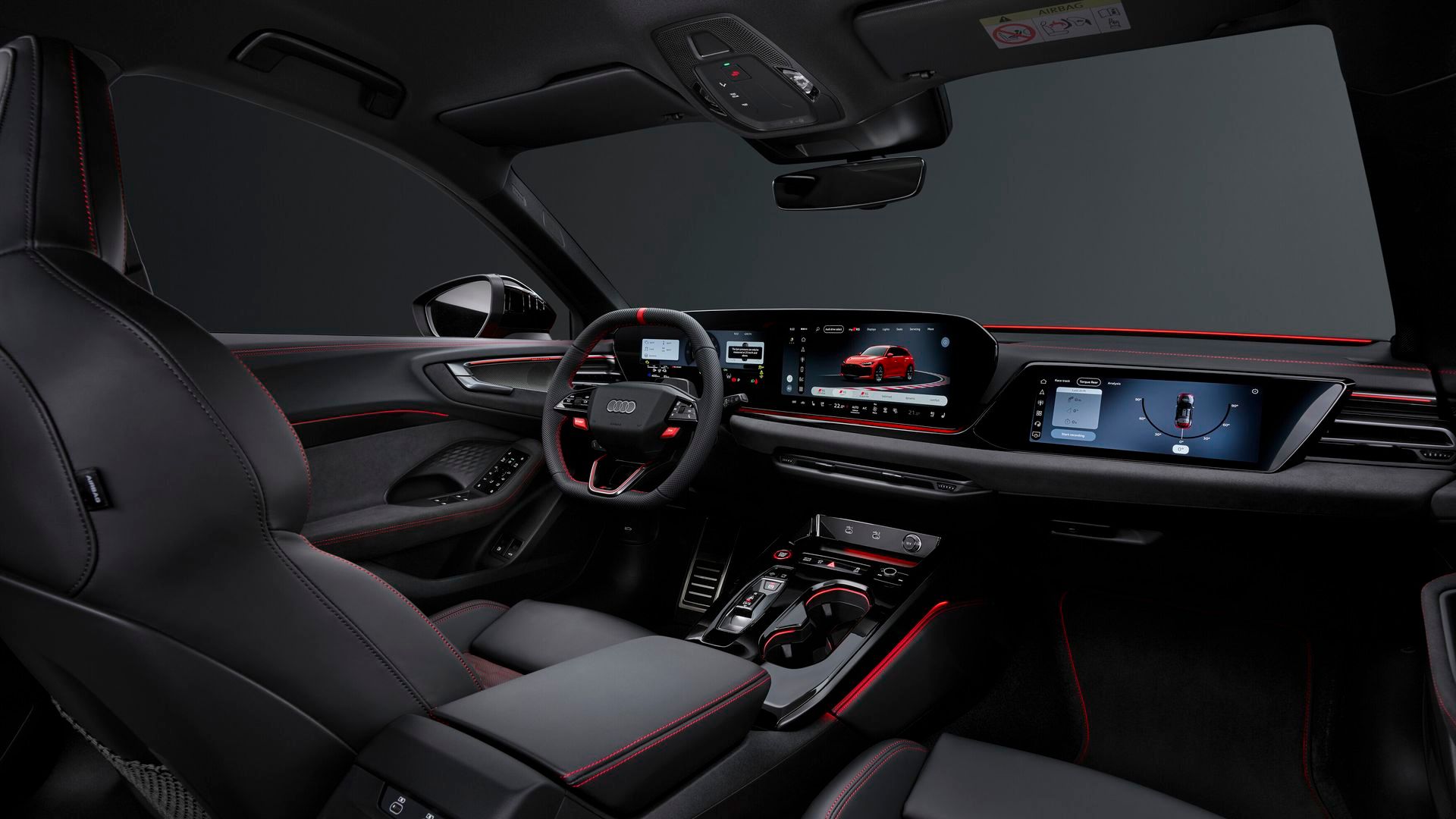 Interior del Audi RS 5 PHEV