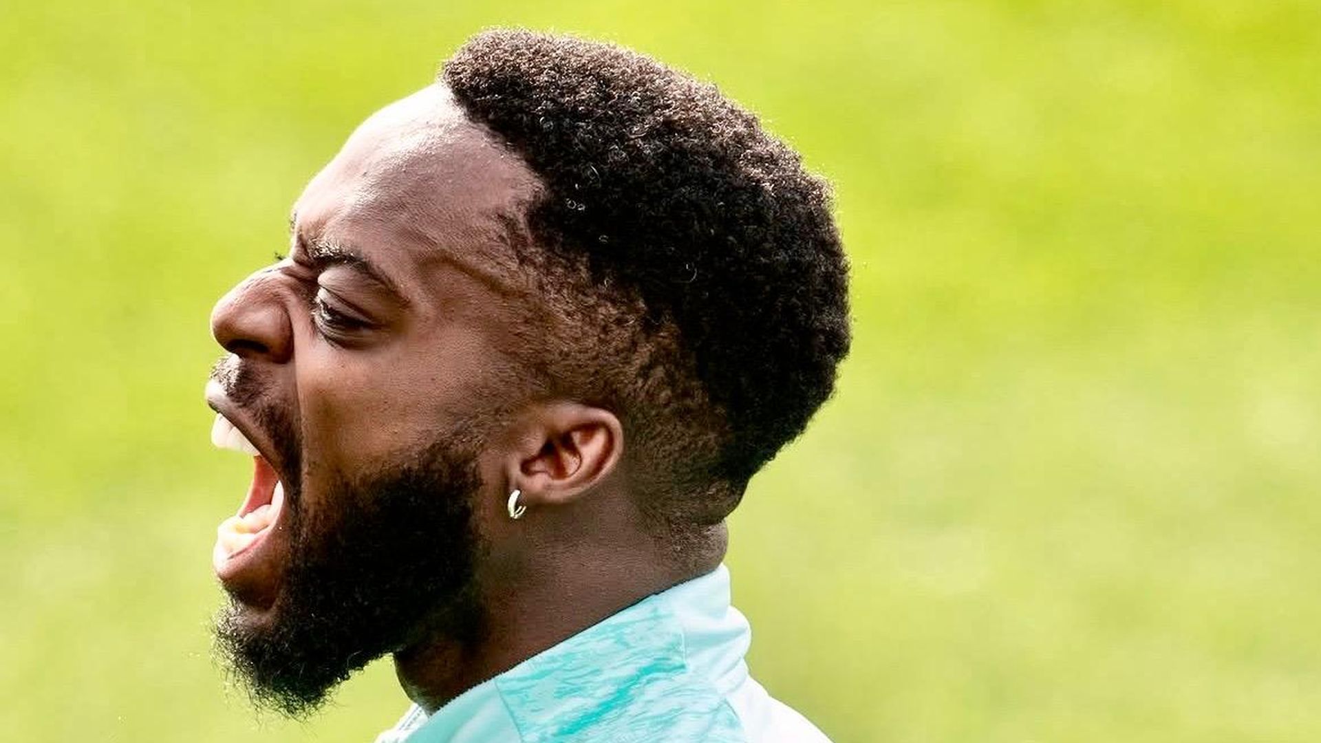 La garra de Iñaki Williams en un entrenamiento en Lezama