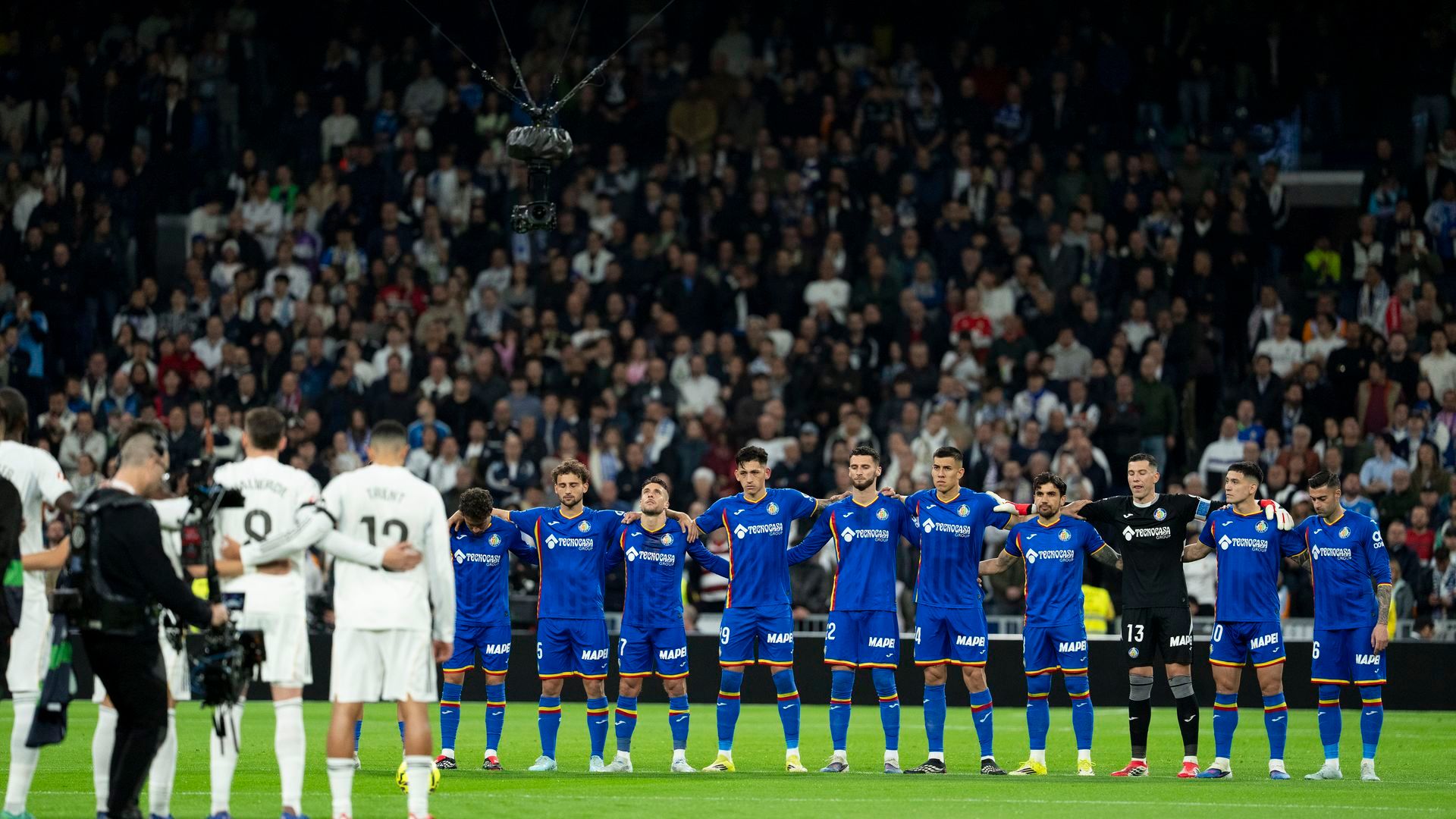 Minuto de silencio del Getafe y el Real Madrid