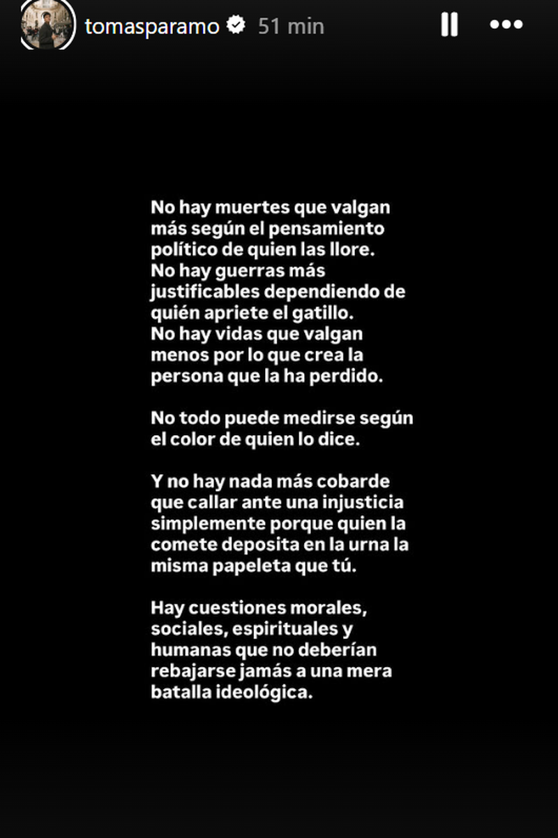 Tomás Páramo contra Silvia Abril