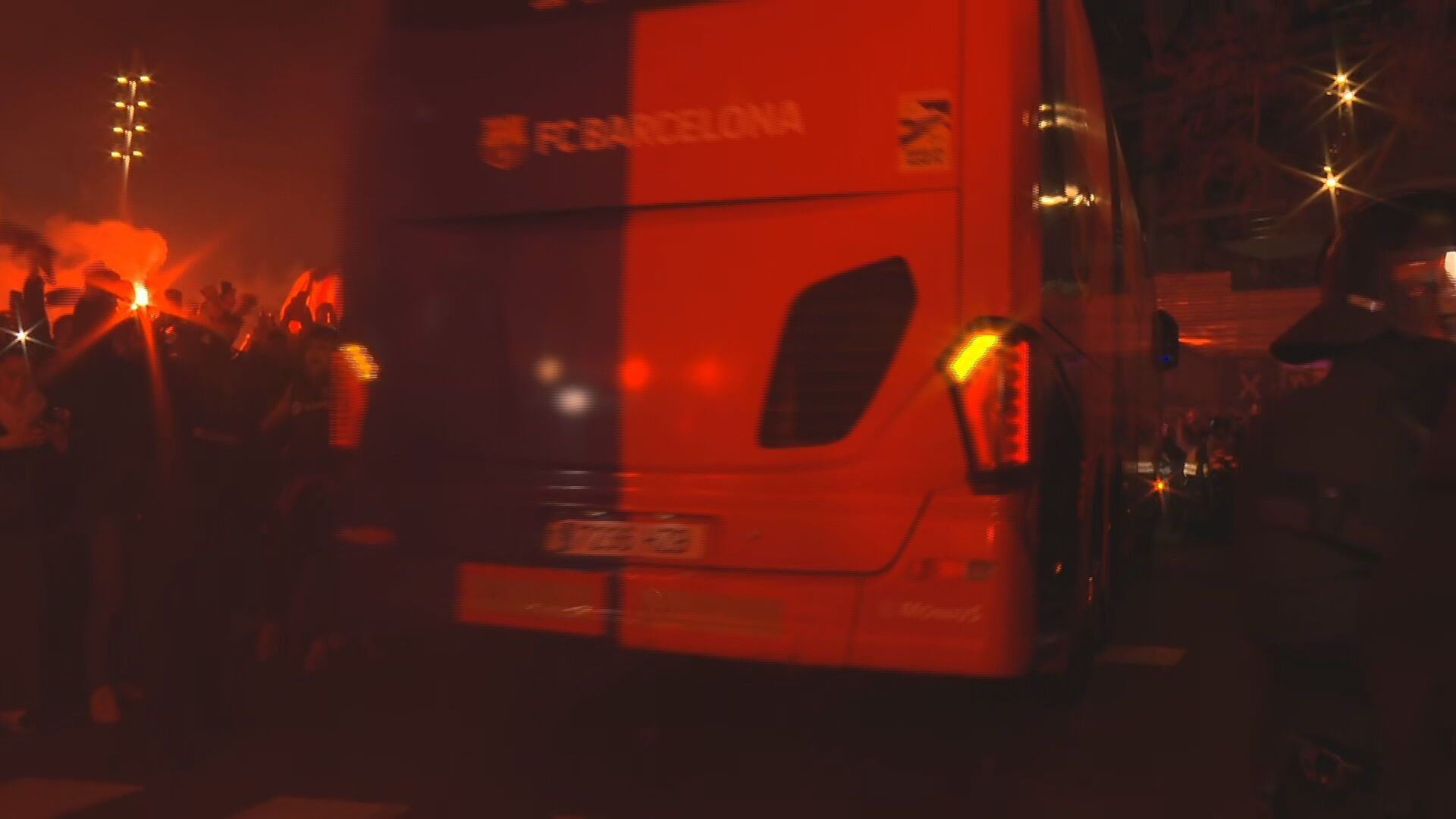 Bengaleo al autobús culé