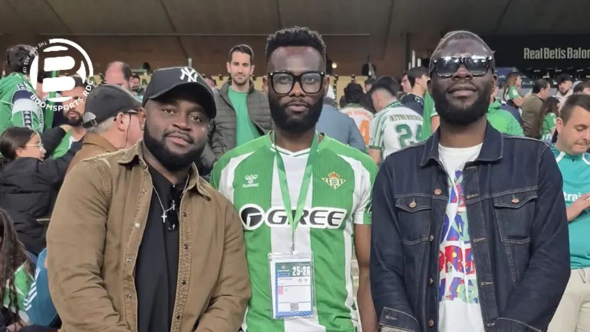 Cedric, exjugador del Betis, en La Cartuja