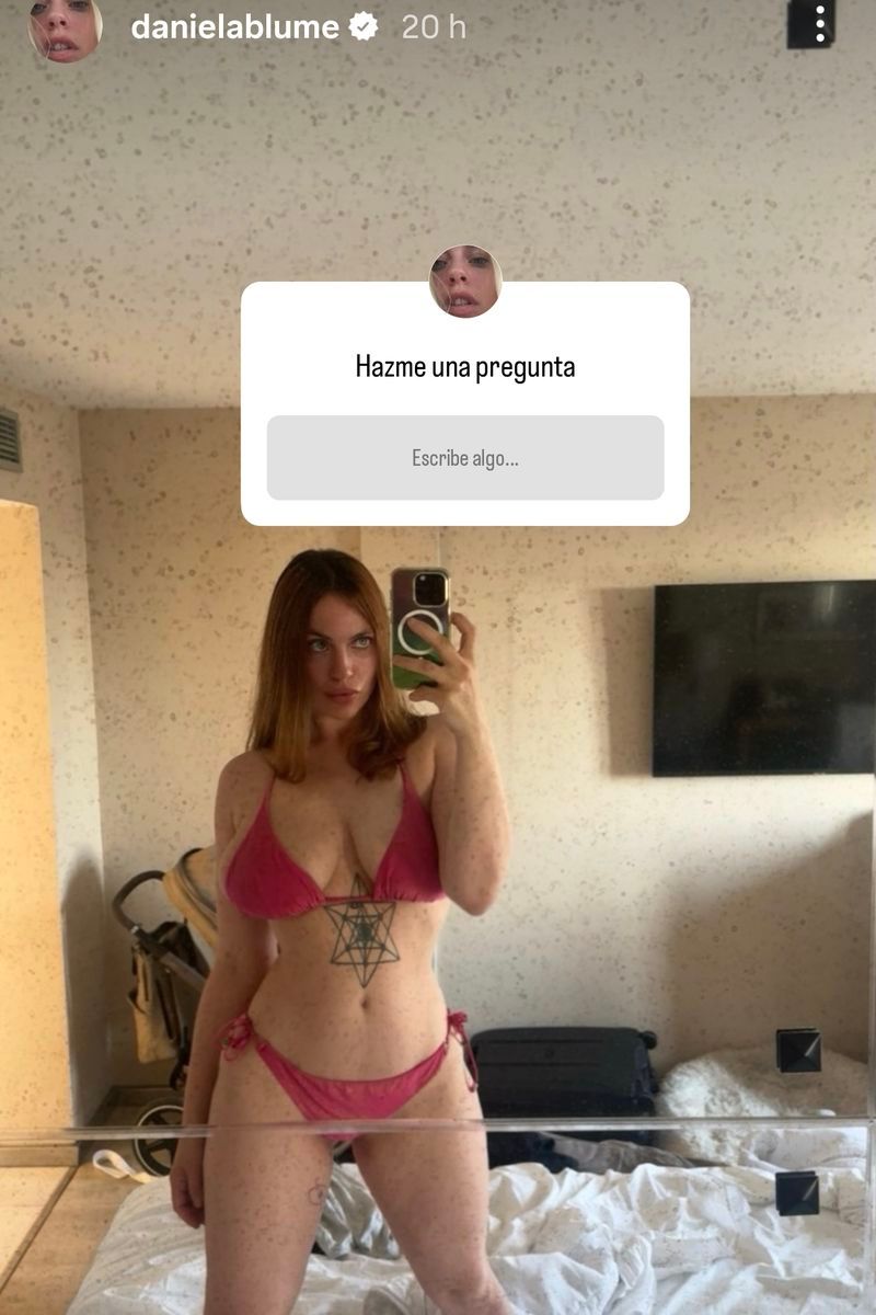 Daniela Blume comparte la impactante foto de su tripa un mes después de dar a luz