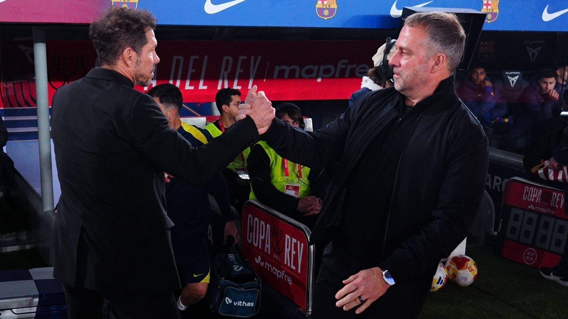 Hansi Flick ante el Atlético en Copa