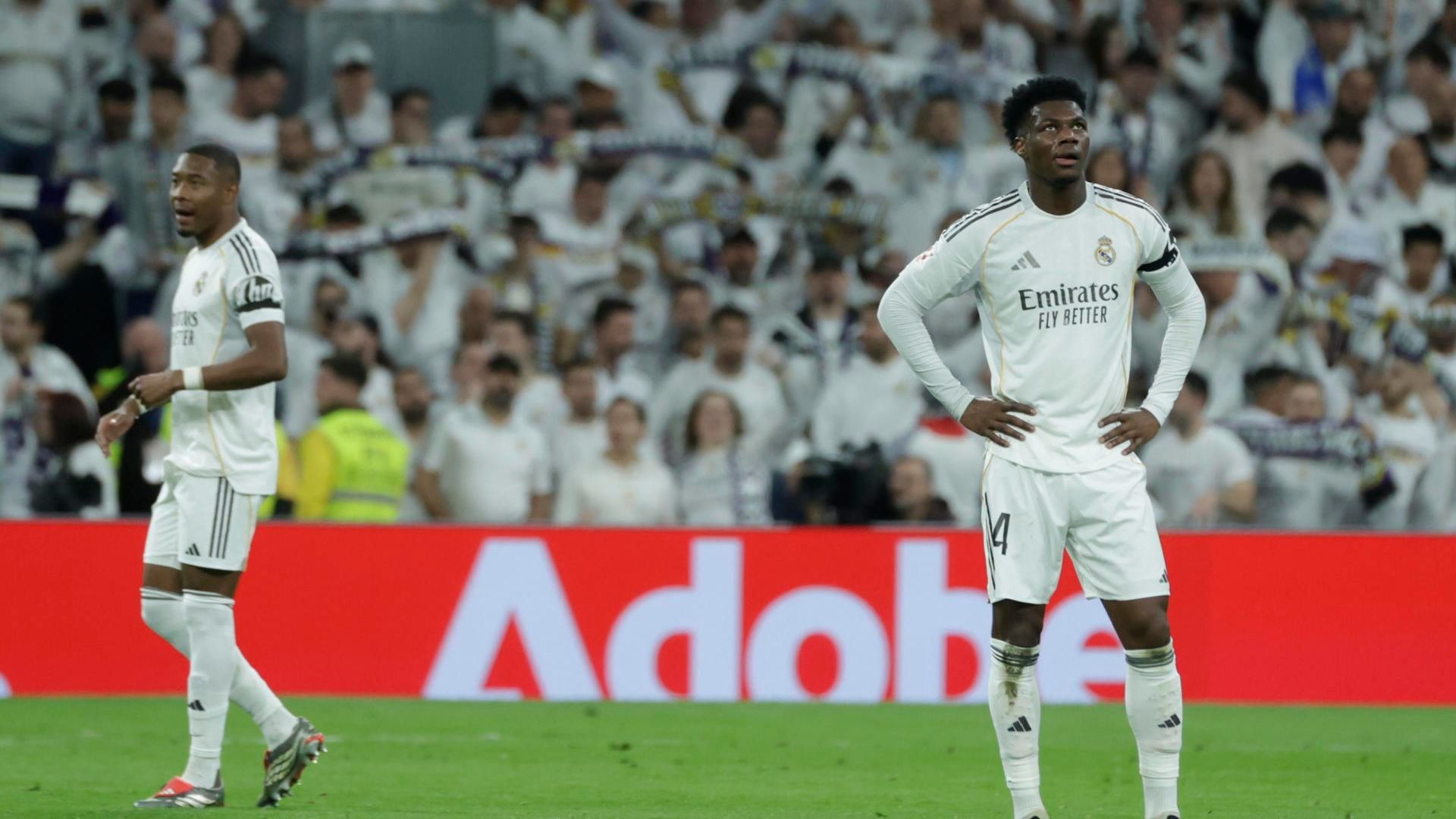 La tristeza del Madrid tras el gol del Getafe