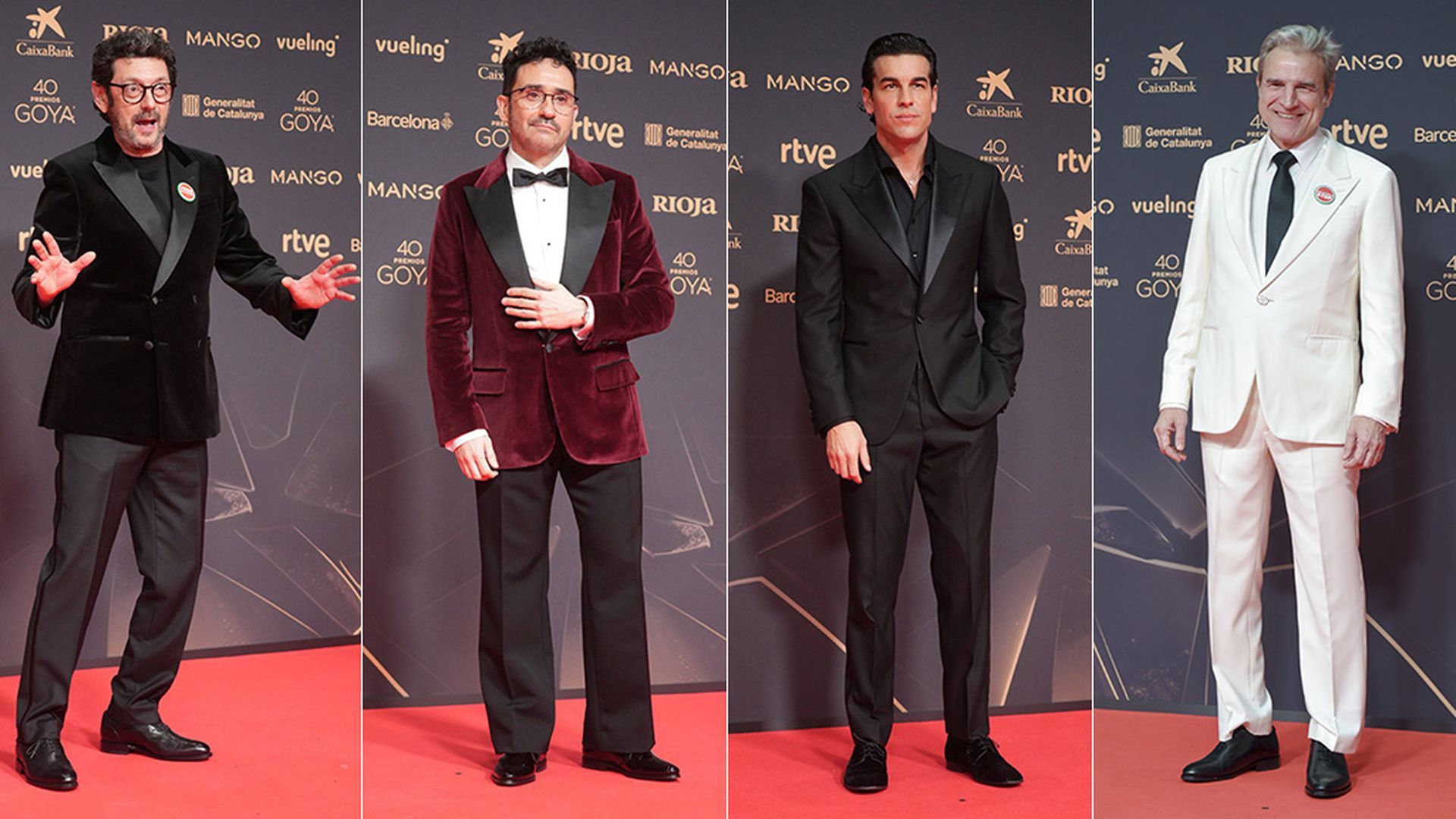 Manolo Solo, J Bayona, Mario Casas y Alberto San Juan, de Mansolutely