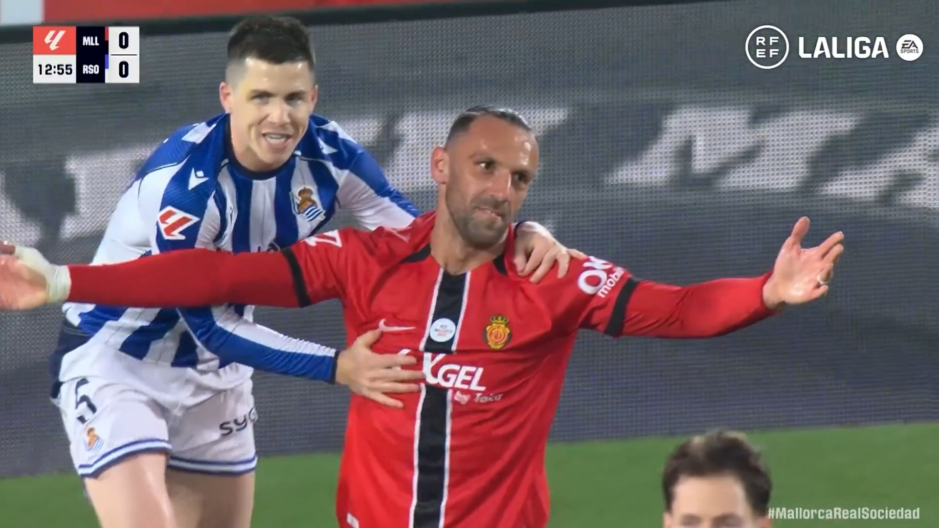 Zubeldia y Muriqi en Son Moix