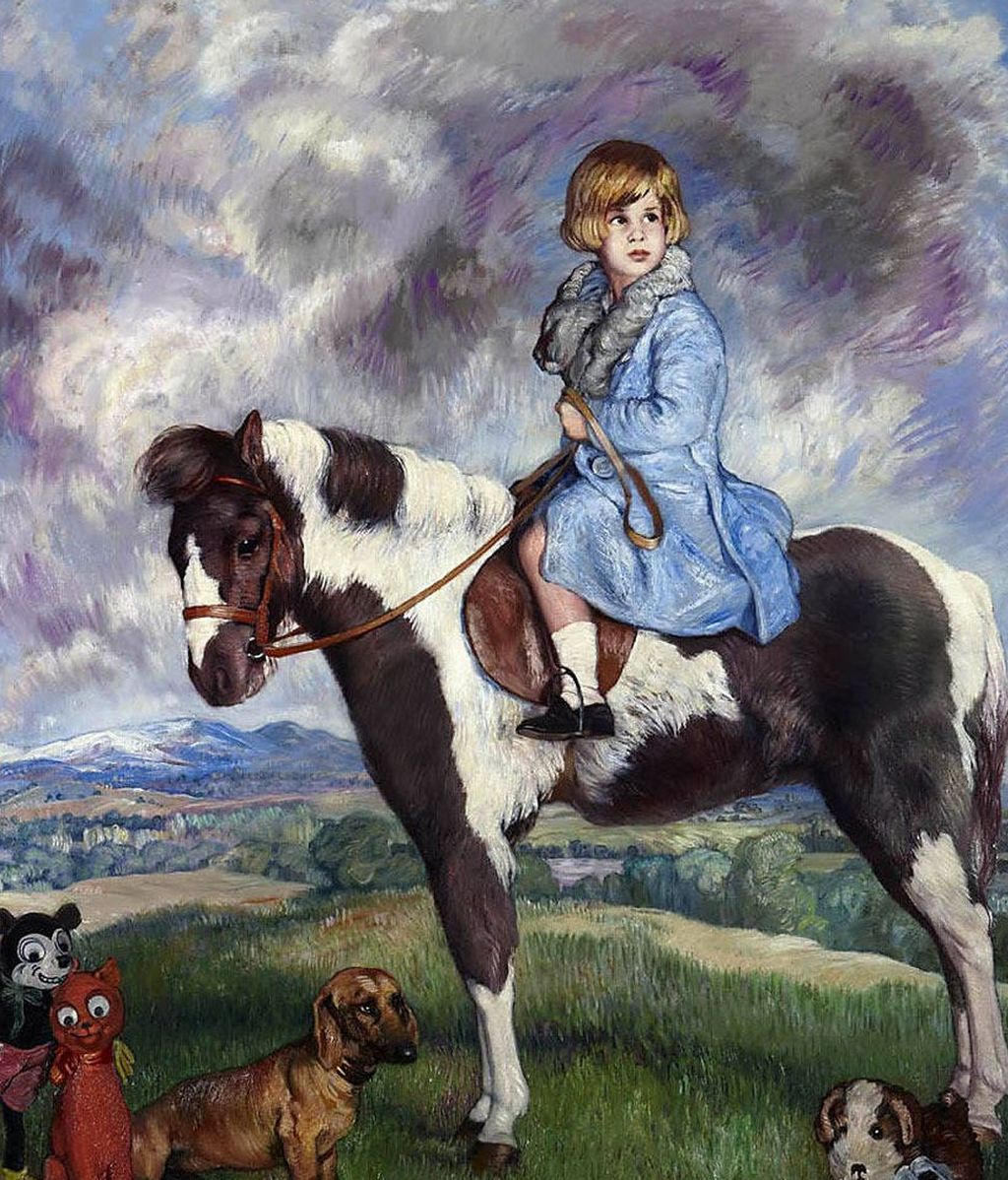 Duquesa de Alba en el cuadro de Zuloaga con peluches