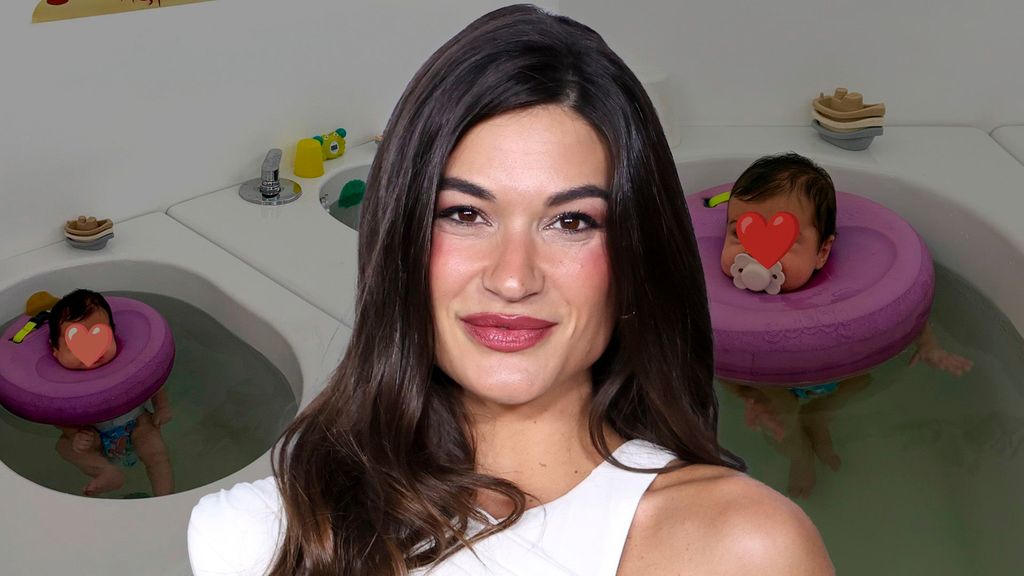 Estela Grande lleva a sus hijos a un spa para bebés